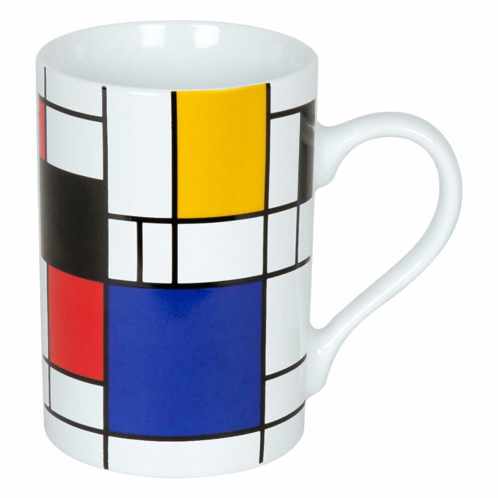 240 Fragments ml, Small Hommage 1 Porzellan Mondrian Becher Könitz to