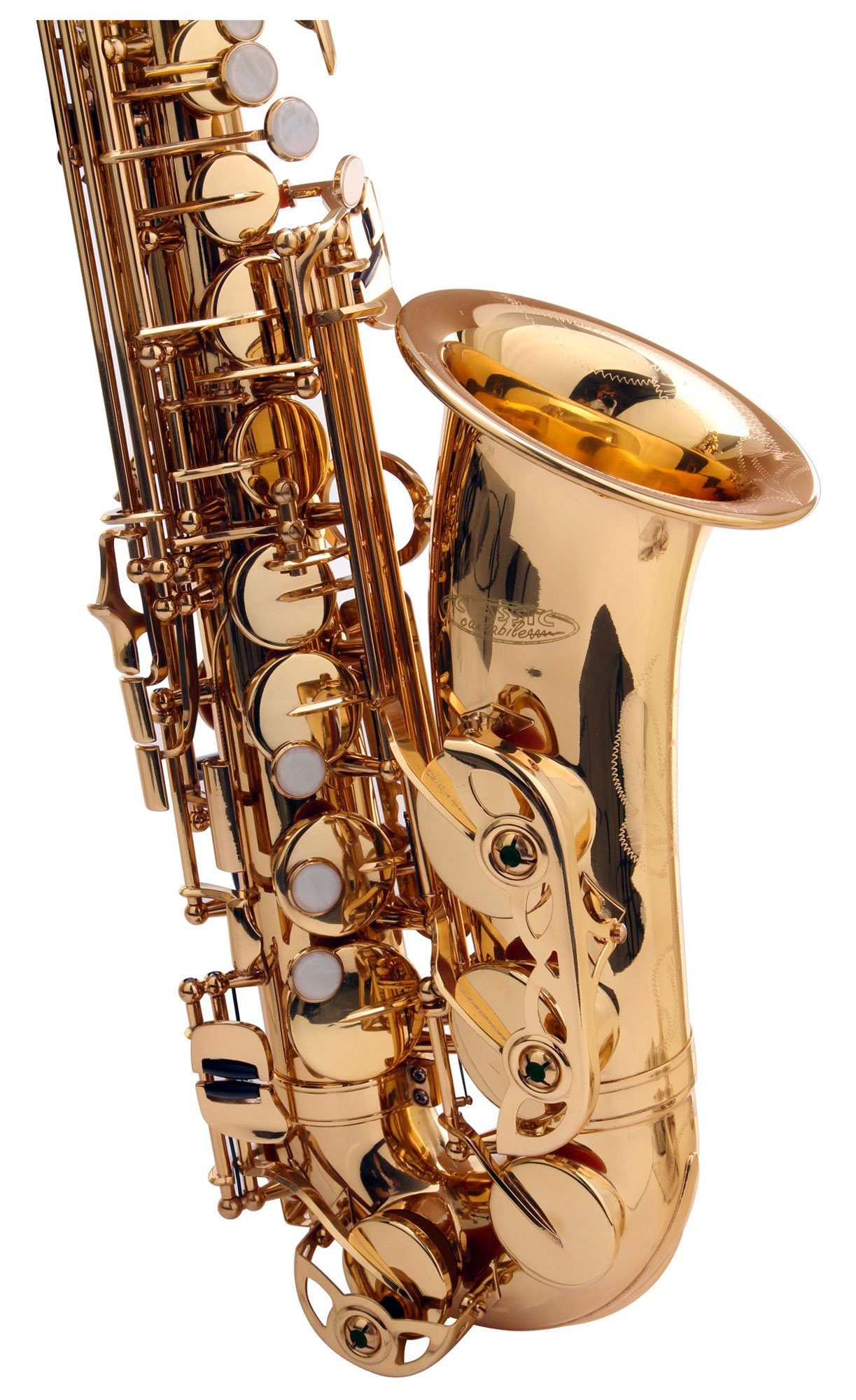 Classic Cantabile Saxophon Alt Saxophon, Alto Sax Spar-Set, 6-St., Set mit Koffer, Zubehör und Blätter, Altsaxophon mit Hoch-Fis-Klappen