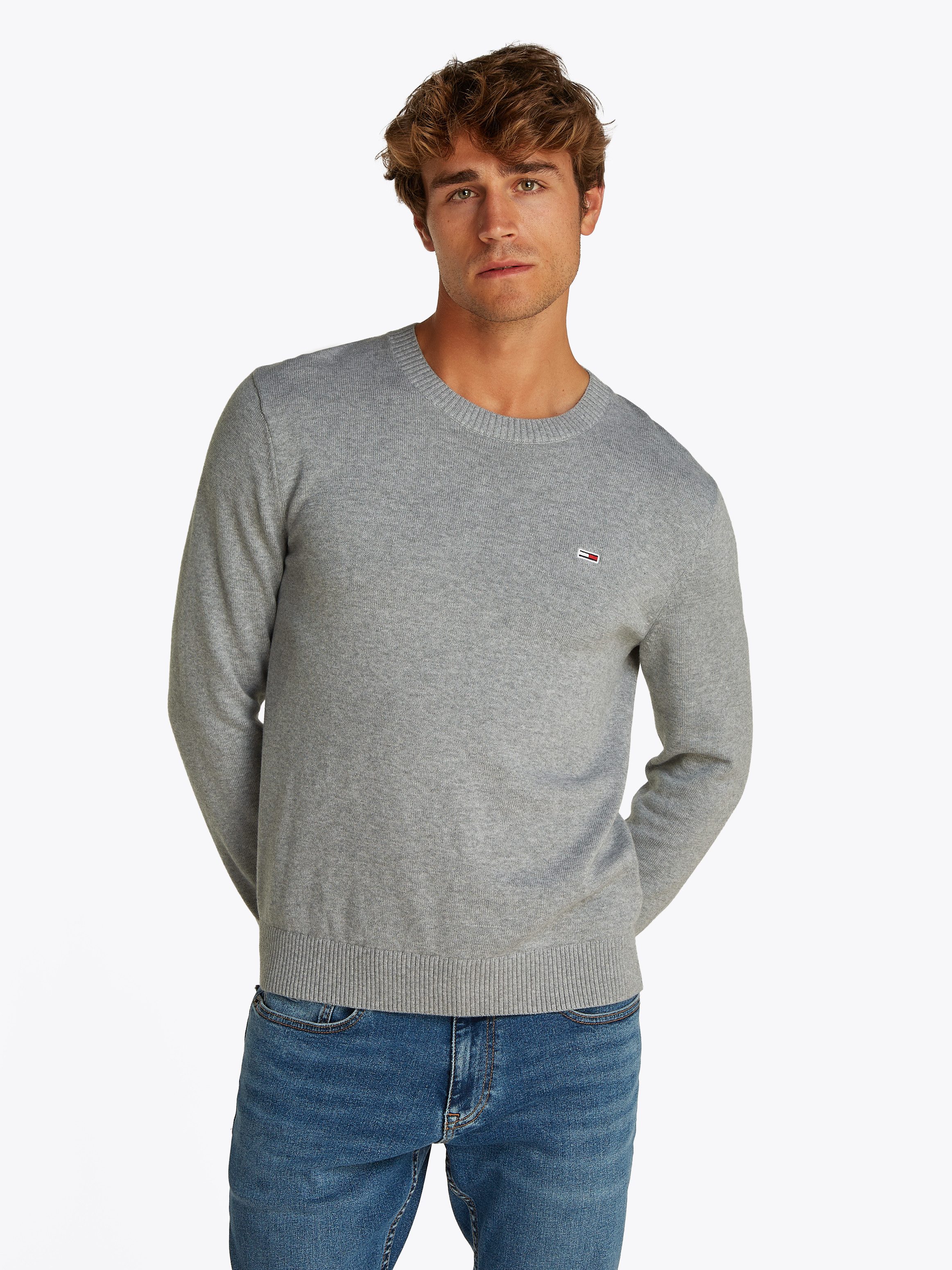 Tommy Jeans Rundhalspullover TJM SLIM ESSENTIAL günstig online kaufen