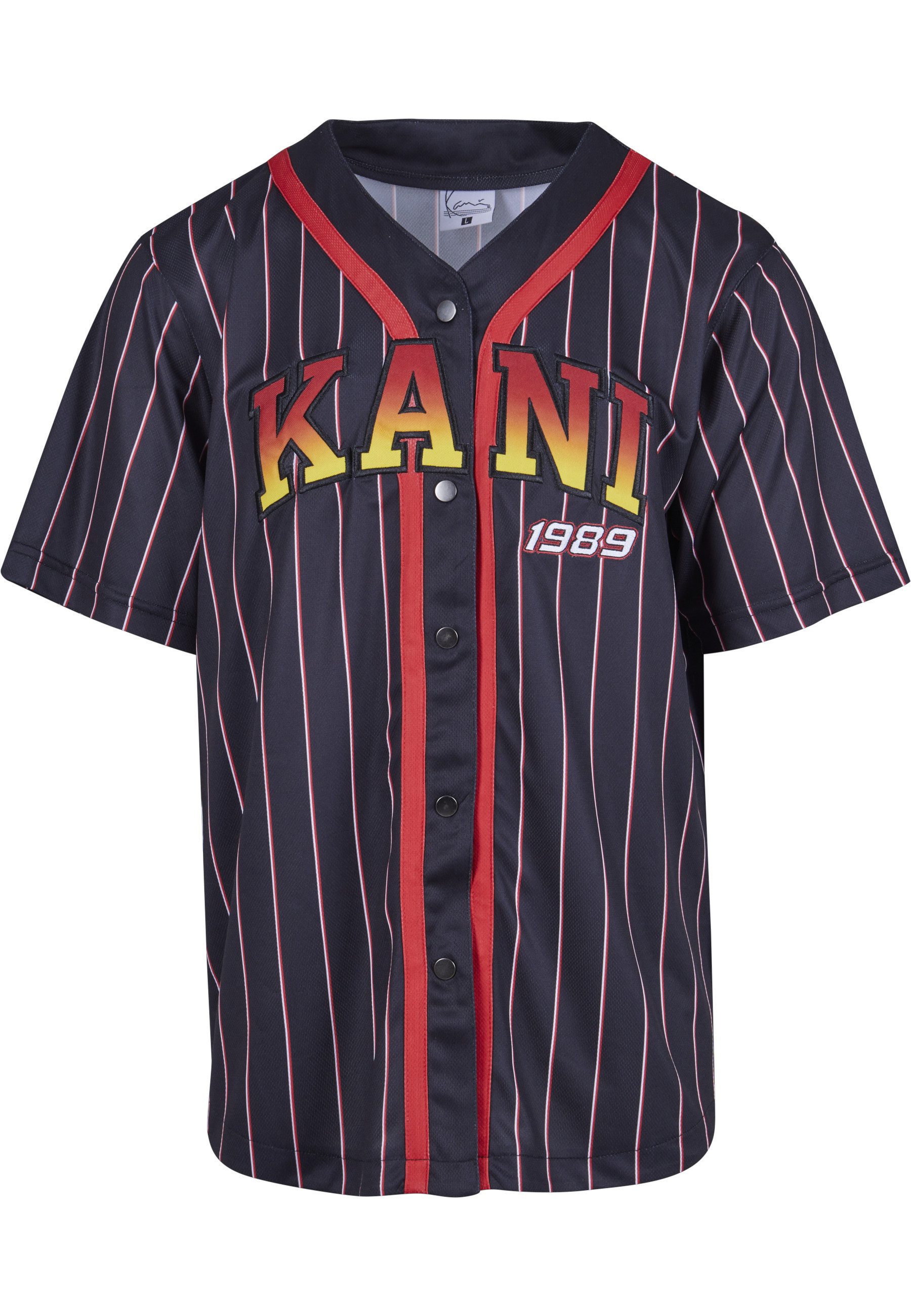 T-Shirt Karl Kani Herren KM233-003-1 KK Serif Pinstripe Baseball Shirt