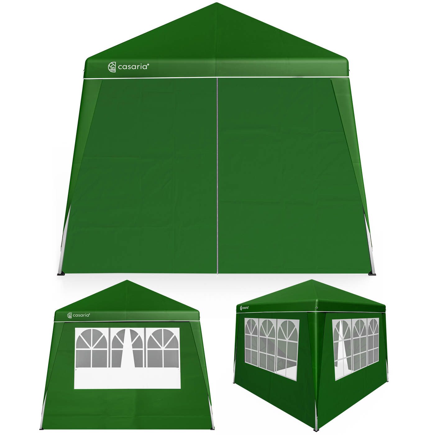 Casaria Pavillon, 300x300 cm Pavillon Set mit 4x Seitenwände UV-Schutz 50+ inkl. Tasche