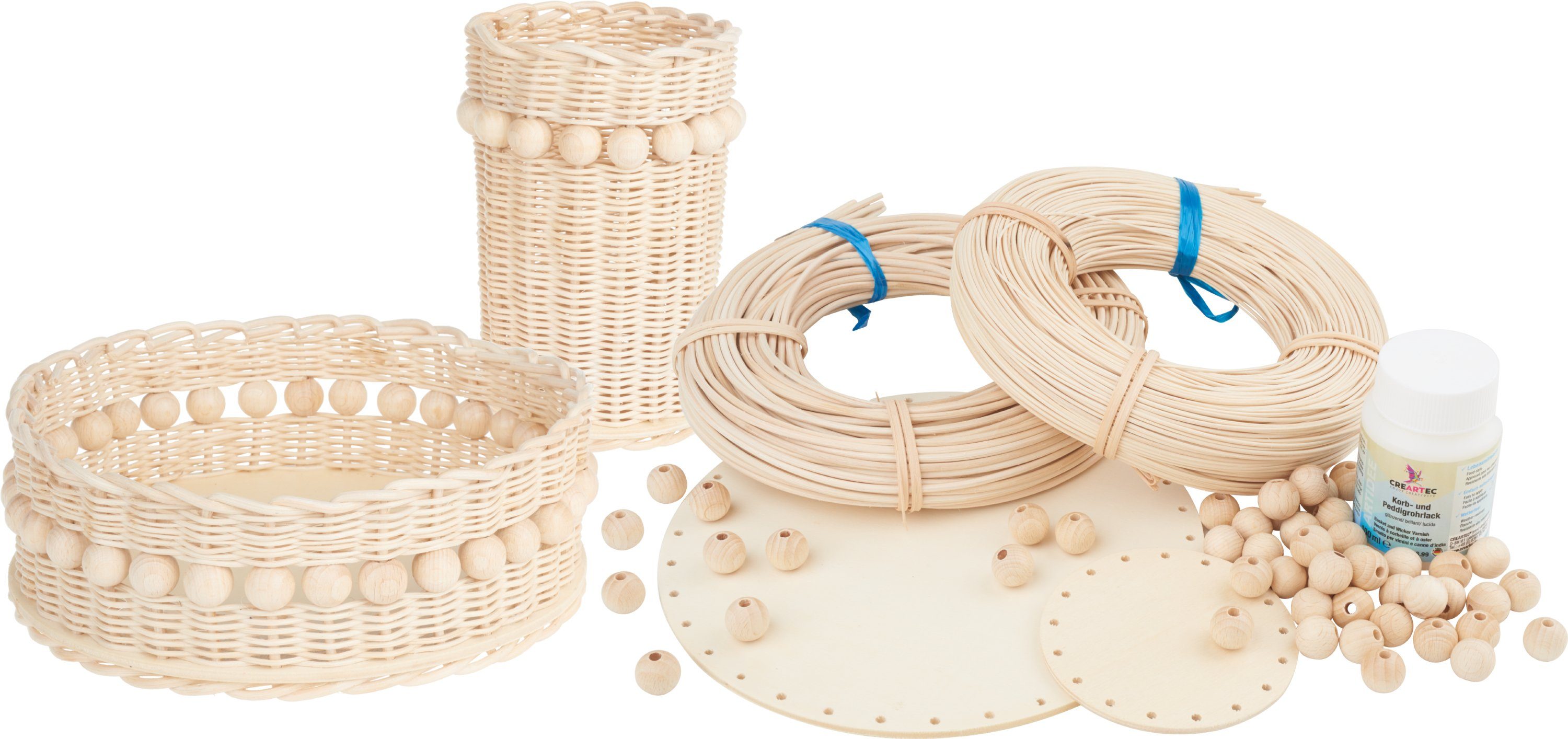 VBS Kreativset Peddigrohr, 55 Teile