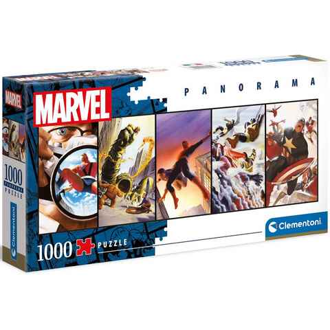 Clementoni® Puzzle Panorama High Quality Collection, Marvel, 1000 Puzzleteile, Made in Europe, FSC® - schützt Wald - weltweit