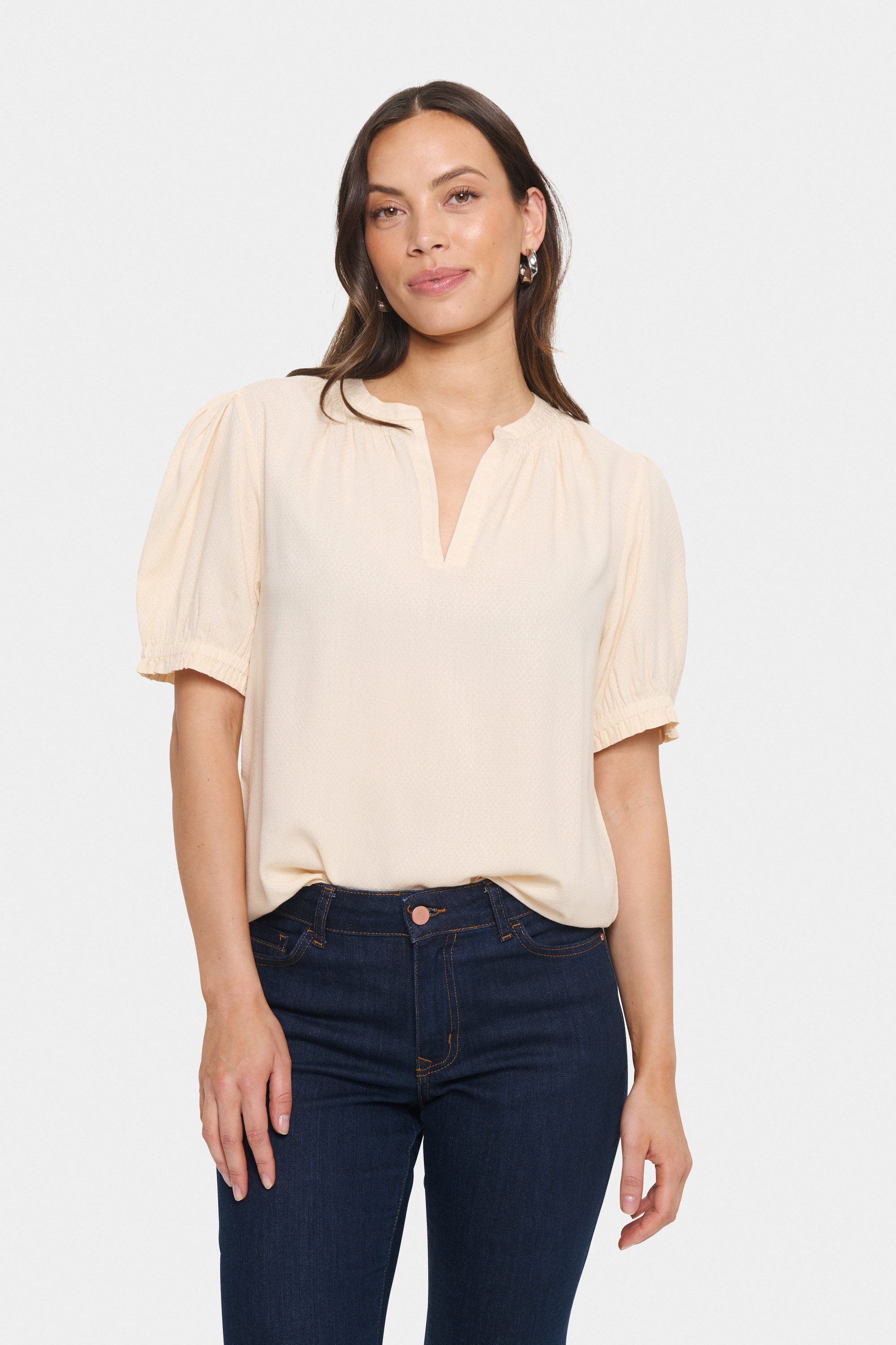 Saint Tropez Kurzarmbluse Bluse kurzarm BrittaSZ