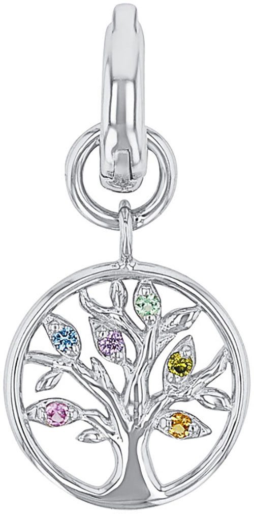 Amor Charm-Einhänger Lebensbaum, mit Zirkonia (synth)