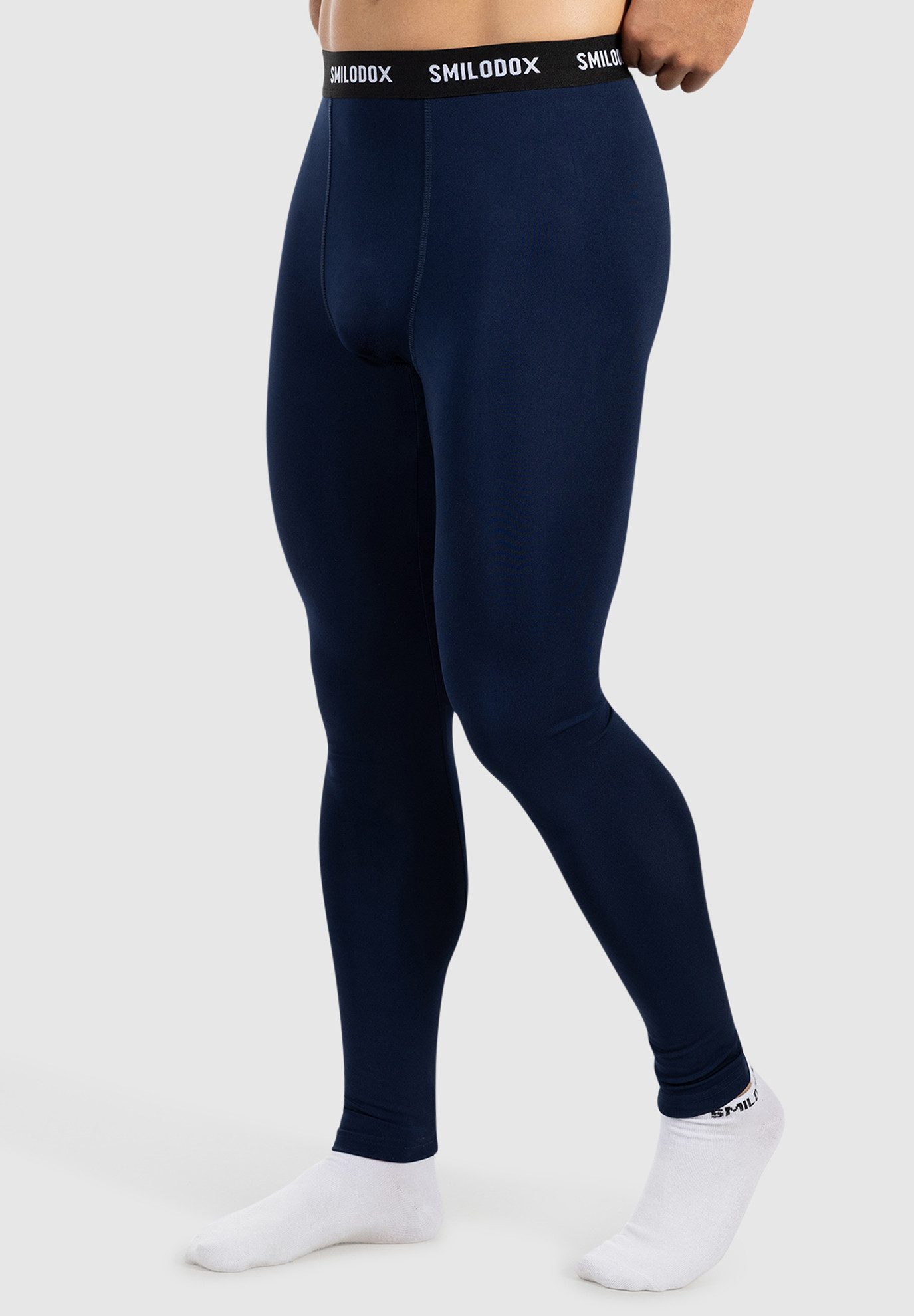 Smilodox Jogginghose Zeyn Herren, Thermohose, Slim Fit, Funktionsunterwäsche, Sport Slim Fit, Base Layer, Stretch, Logo-Bund – Bild 5 von 5