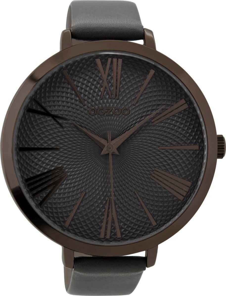 OOZOO Quarzuhr XXL Damenuhr C9217 Elefantengrau günstig online kaufen