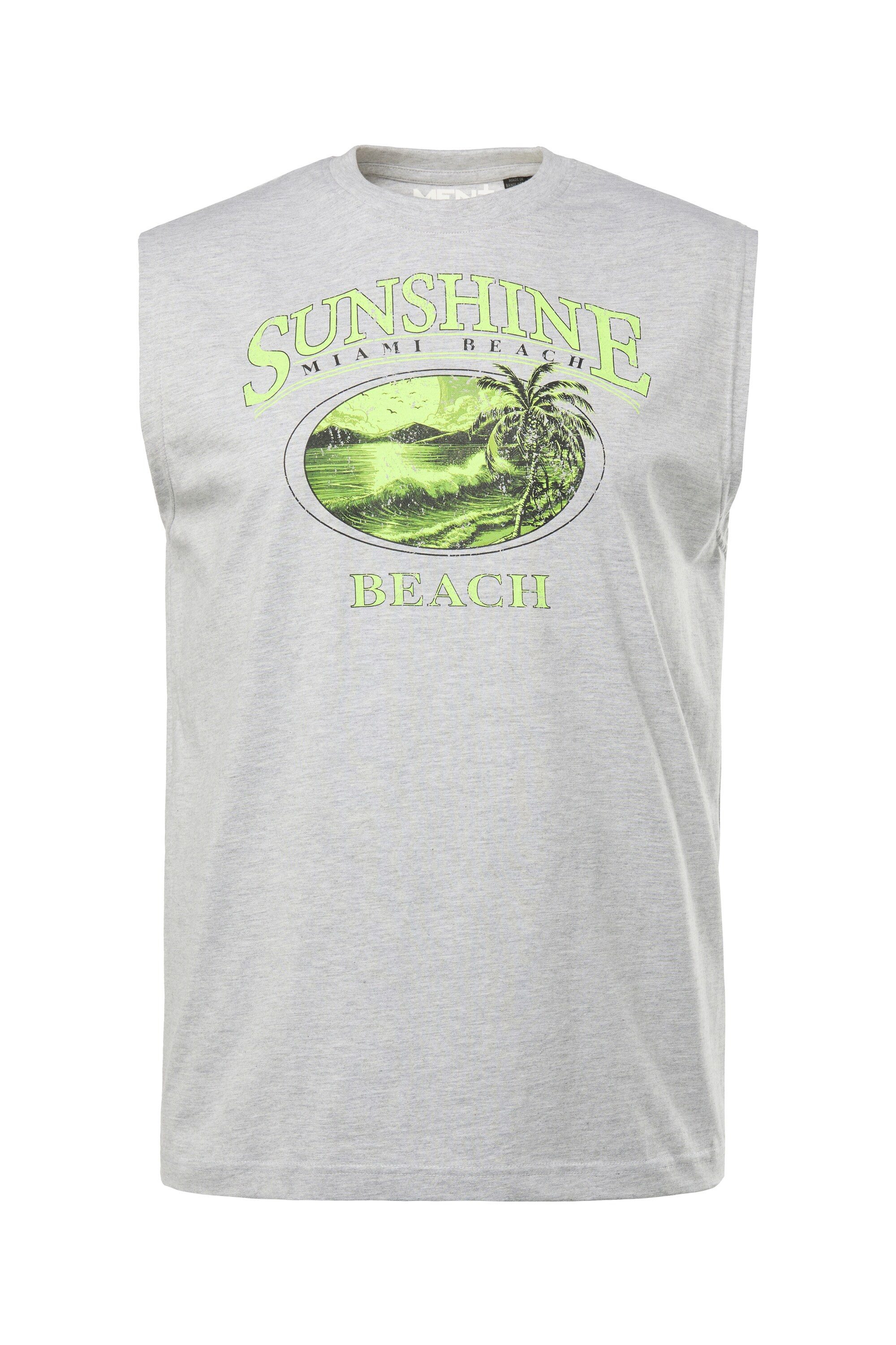 Men Plus T-Shirt Men+ Tanktop Brustprint günstig online kaufen