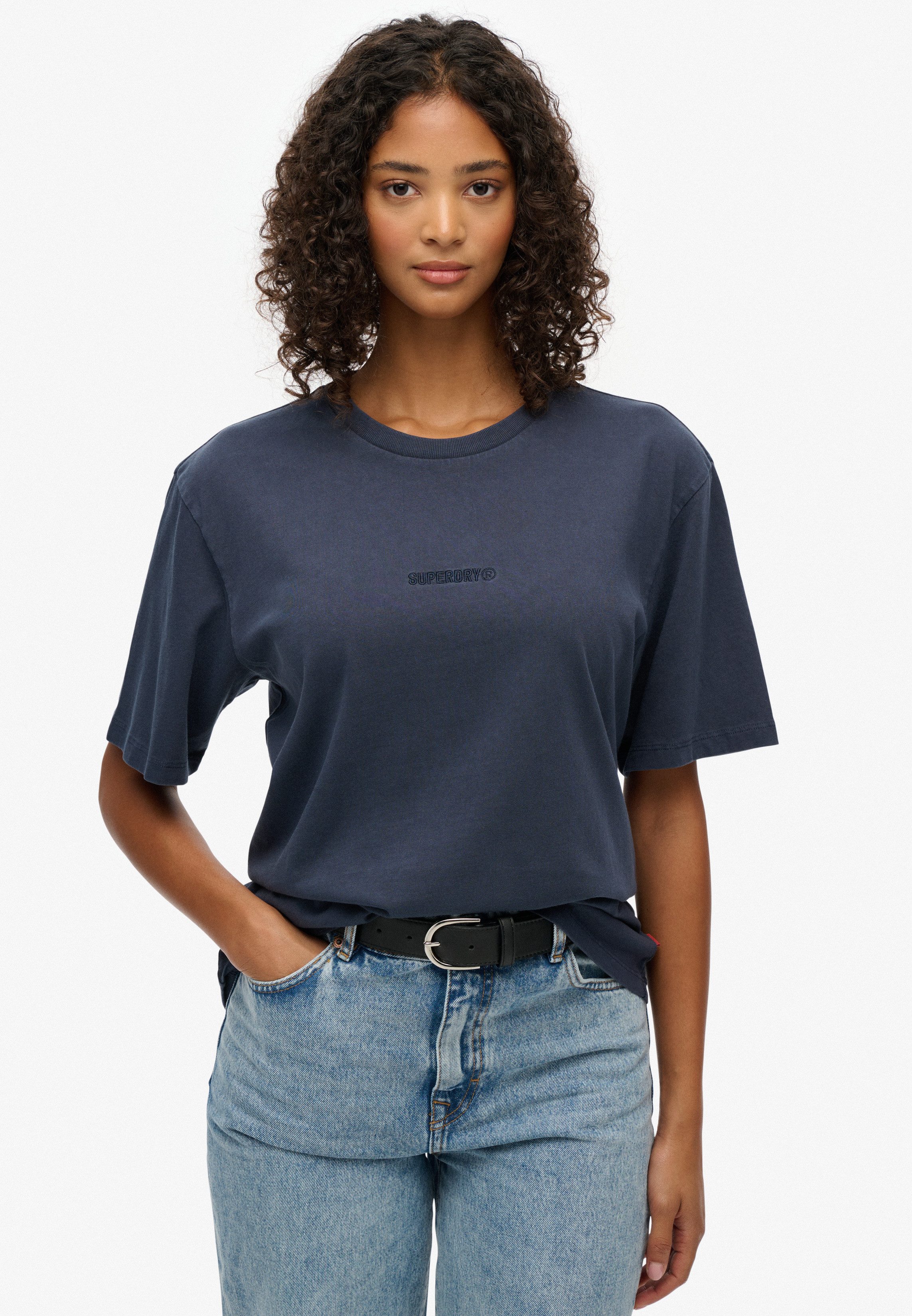 Superdry Rundhalsshirt MICRO LOGO T SHIRT günstig online kaufen