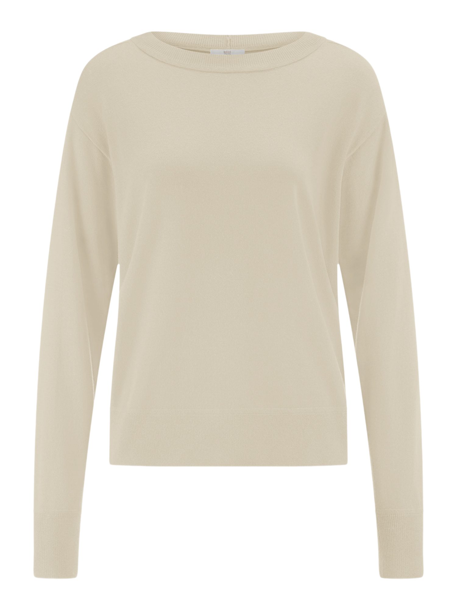 Riani Langarmshirt natur,Casual,Wolle,Unifarben,Rundhals,Lang,Regular Fit