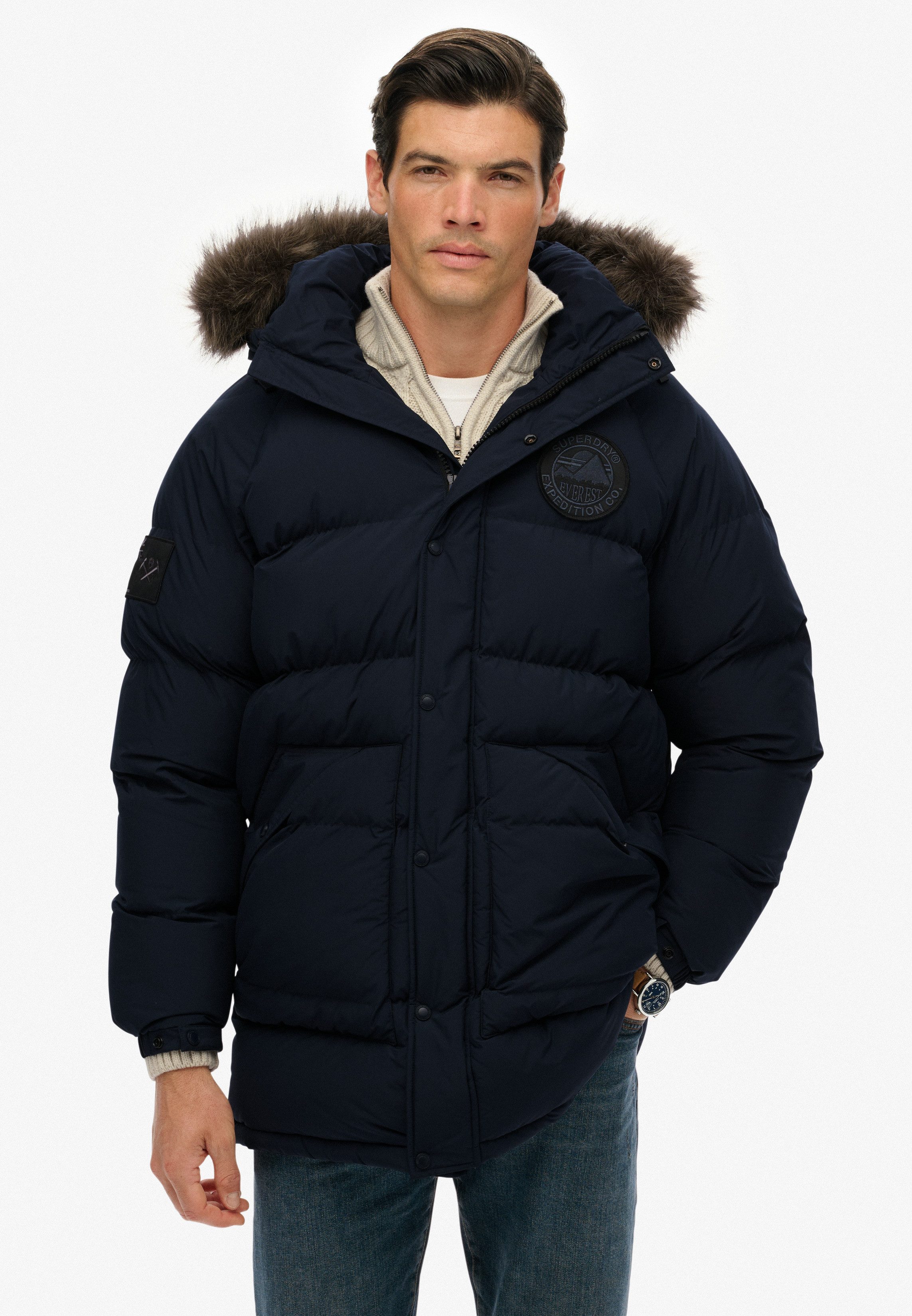 Superdry Steppjacke EVEREST LONGLINE BAFFLED PARKA günstig online kaufen