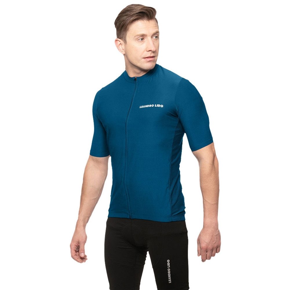 LEANDRO LIDO Radtrikot LEANDRO LIDO Herren Radsport Kurzarm Trikot lichtreflektierende Details