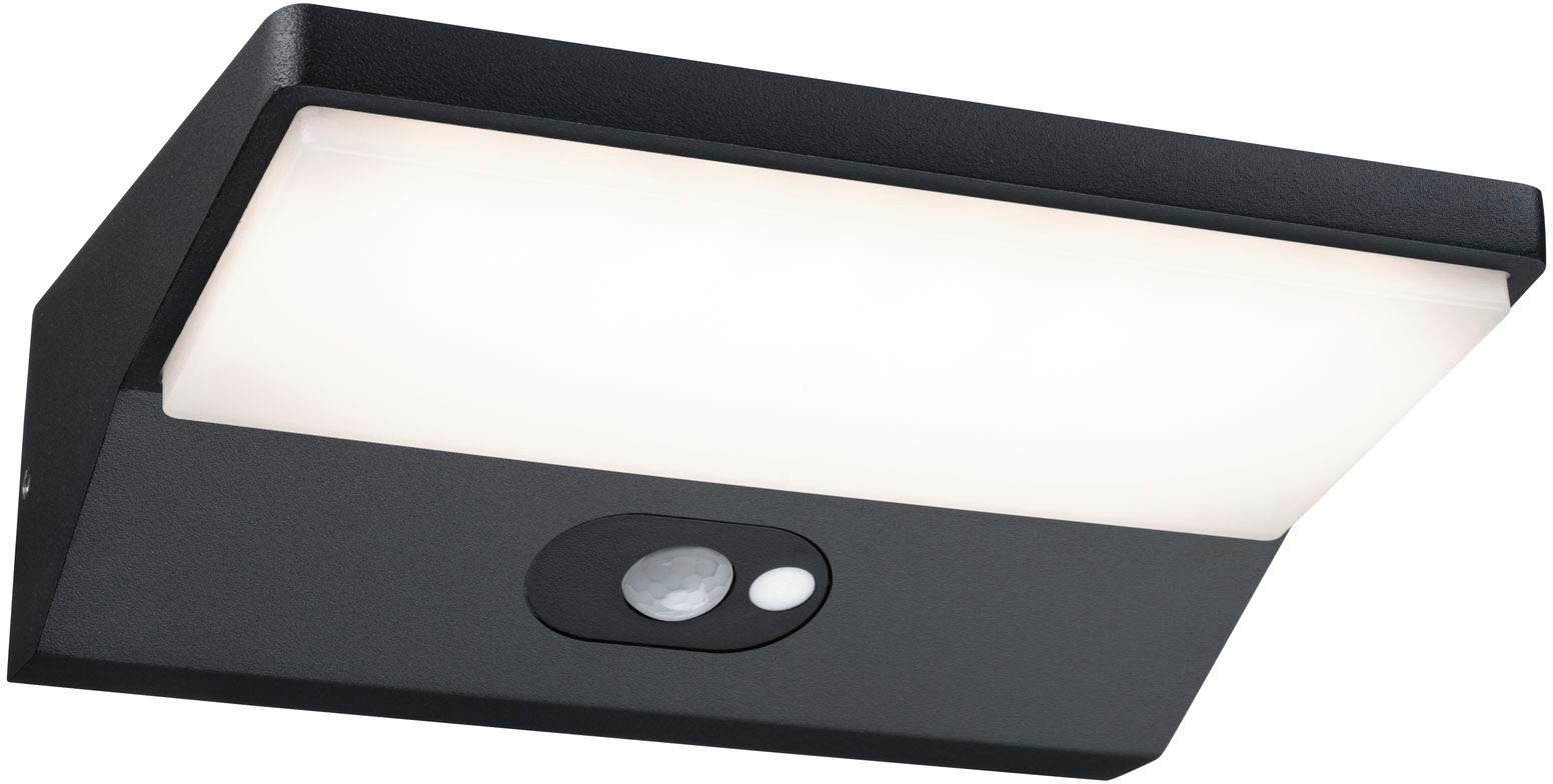 Paulmann Außen-Wandleuchte IP44, LED fest integriert, Warmweiß, LED-Modul, 3.000K Aluminium