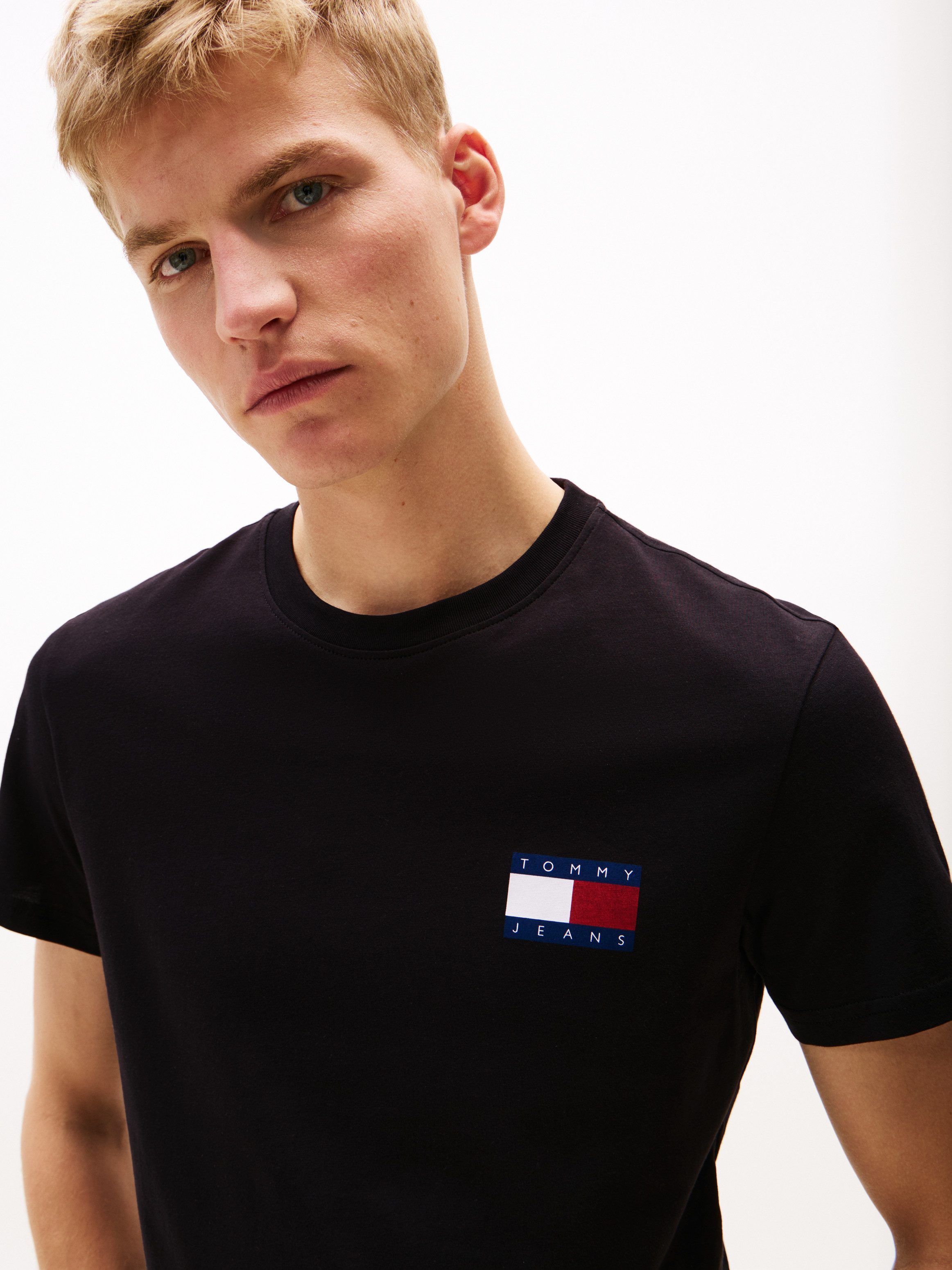 Tommy Jeans T-Shirt TJM SLIM 2PACK ESS FLAG TEE (2-tlg)