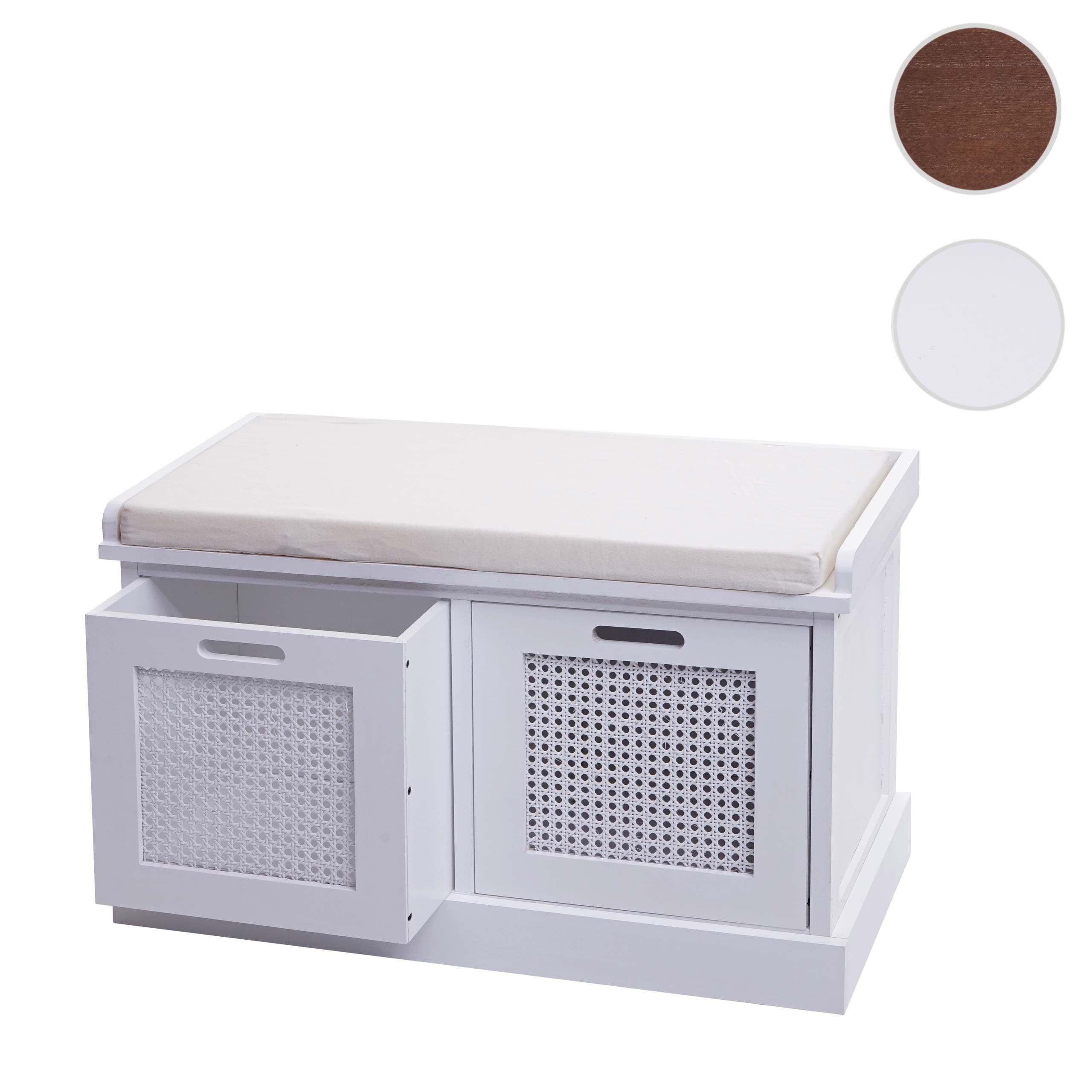 MCW Polsterbank MCW-J49 (3-St), Inkl. Sitzpolster, zwei Staufächern, Aufbewahrungsboxen herausnehmbar