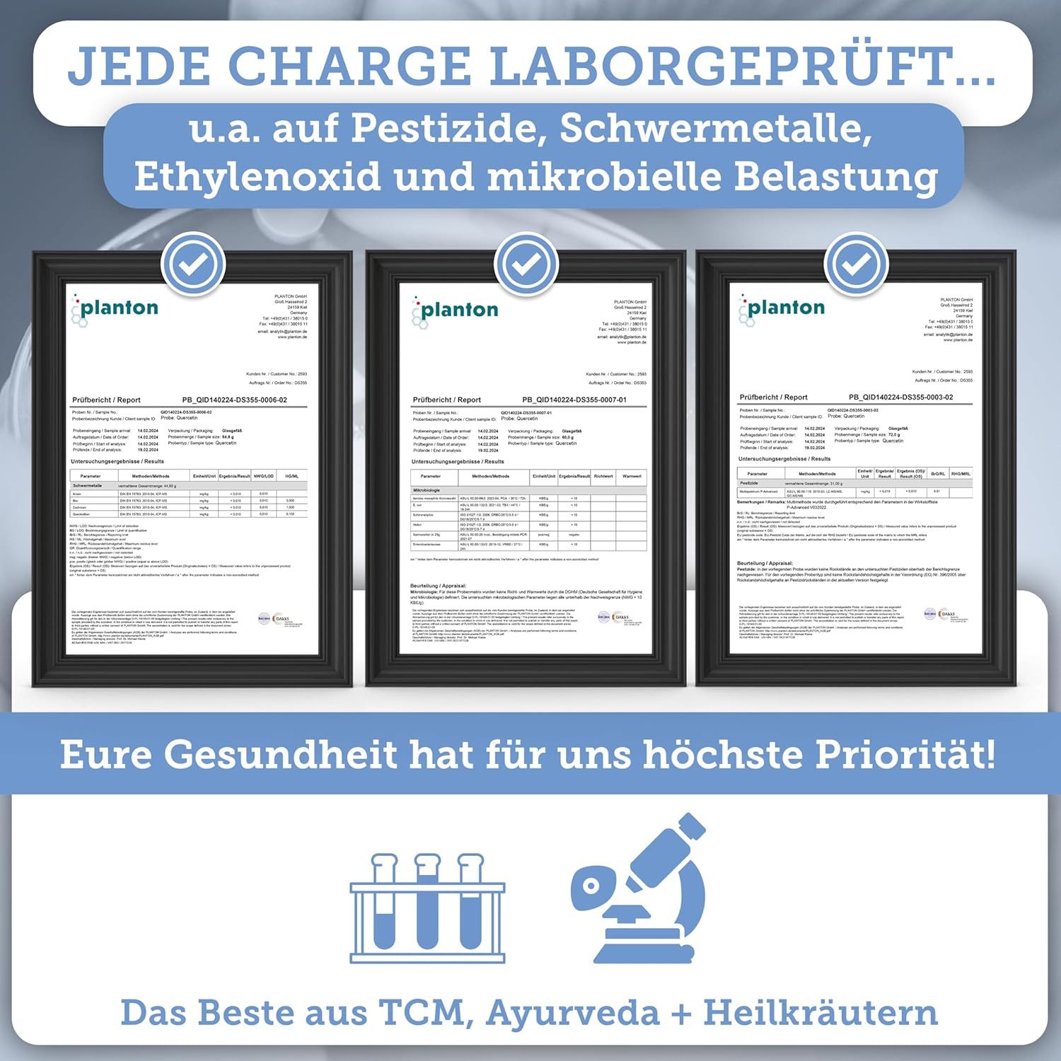 QIDOSHA Quercetin im Glas (NEU mit höherem Quercetin-Gehalt: 500mg je Kapsel) Kapseln, TESTSIEGER 02/23*, 120 Stk/Glas, 500mg reines Quercetin je Kapsel, Quercetin-Menge durch externes Labor testiert, deutsche Fertigung à 120 St., 77.0 g