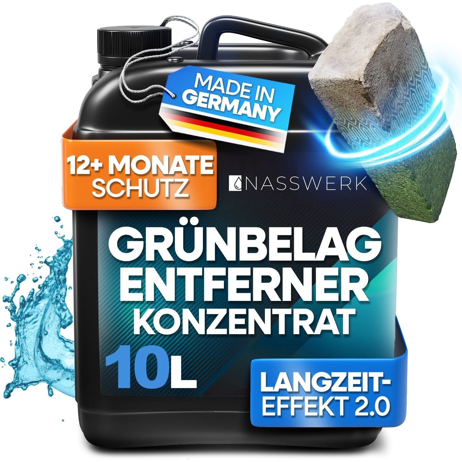 Grünbelagentferner Konzentrat 10 L (Stückliste) Grünbelagentferner