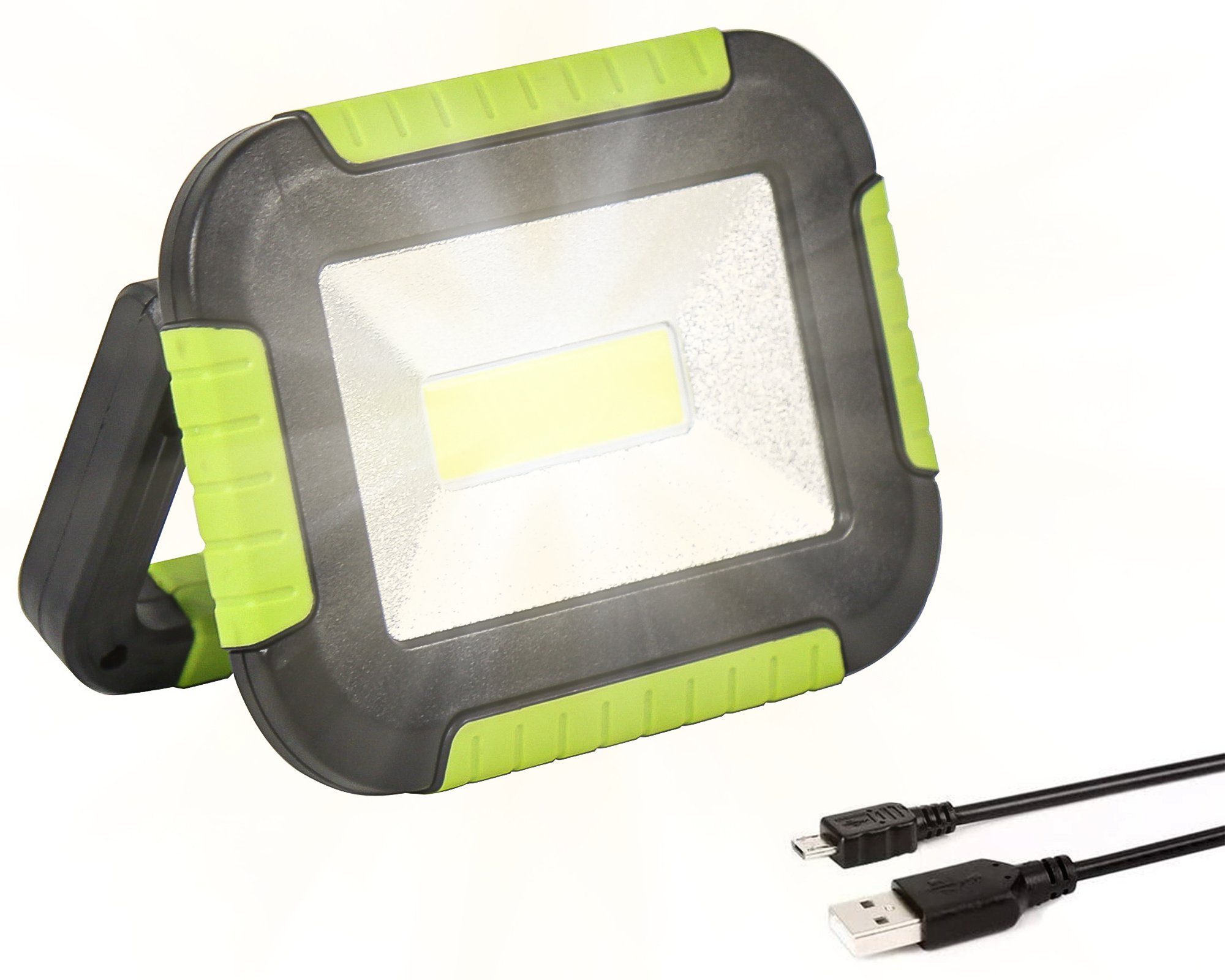 ONDIS24 LED Arbeitsleuchte »Akkuleuchte Arbeitslampe Suchscheinwerfer für  Camping Handscheinwerfer Tischleuchte Autolampe Powerbank 4400 mAh Akku 500  Lumen grün schwarz« online kaufen | OTTO