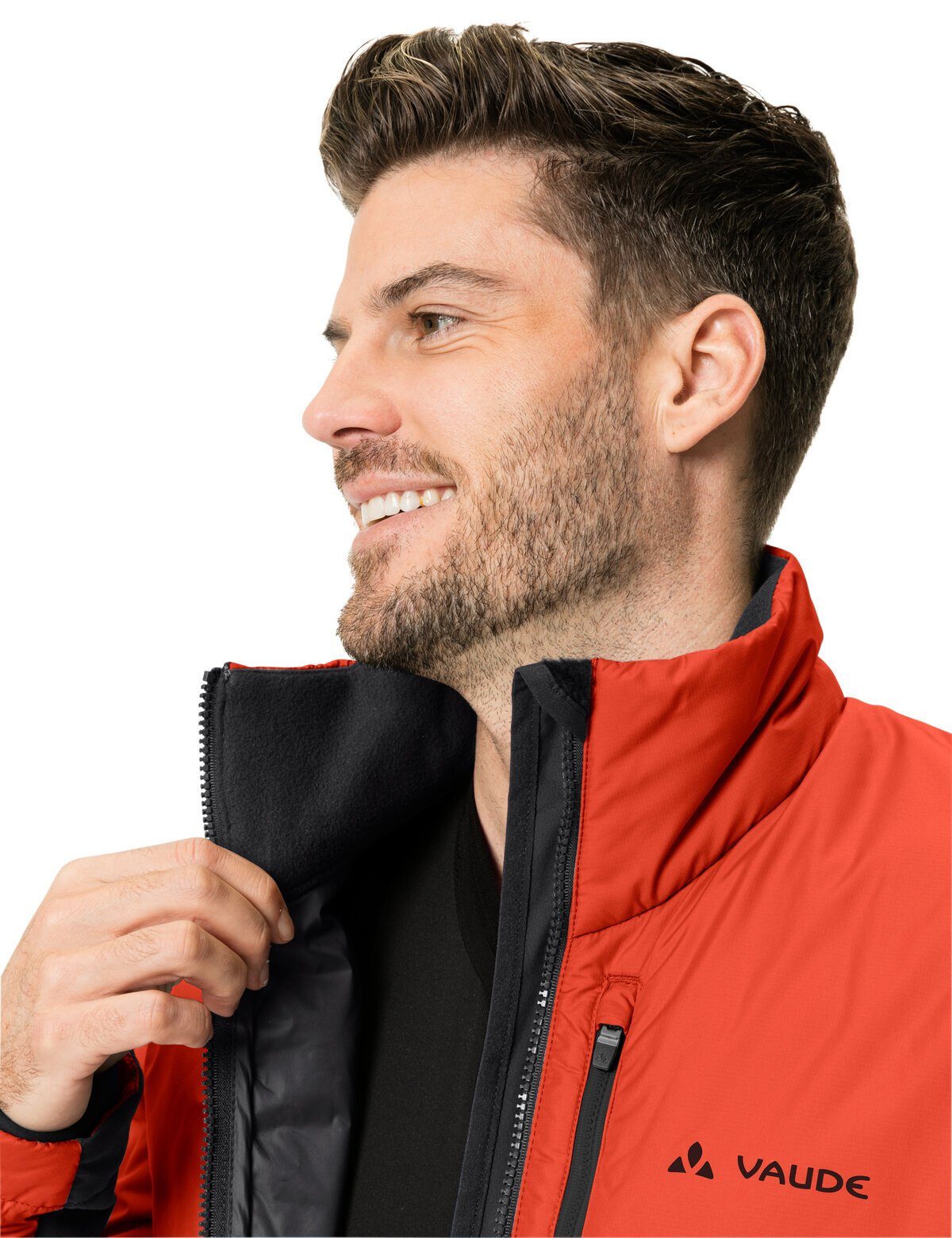 VAUDE red kompensiert Jacket Insulation Men's Posta (1-St) Outdoorjacke glowing Klimaneutral