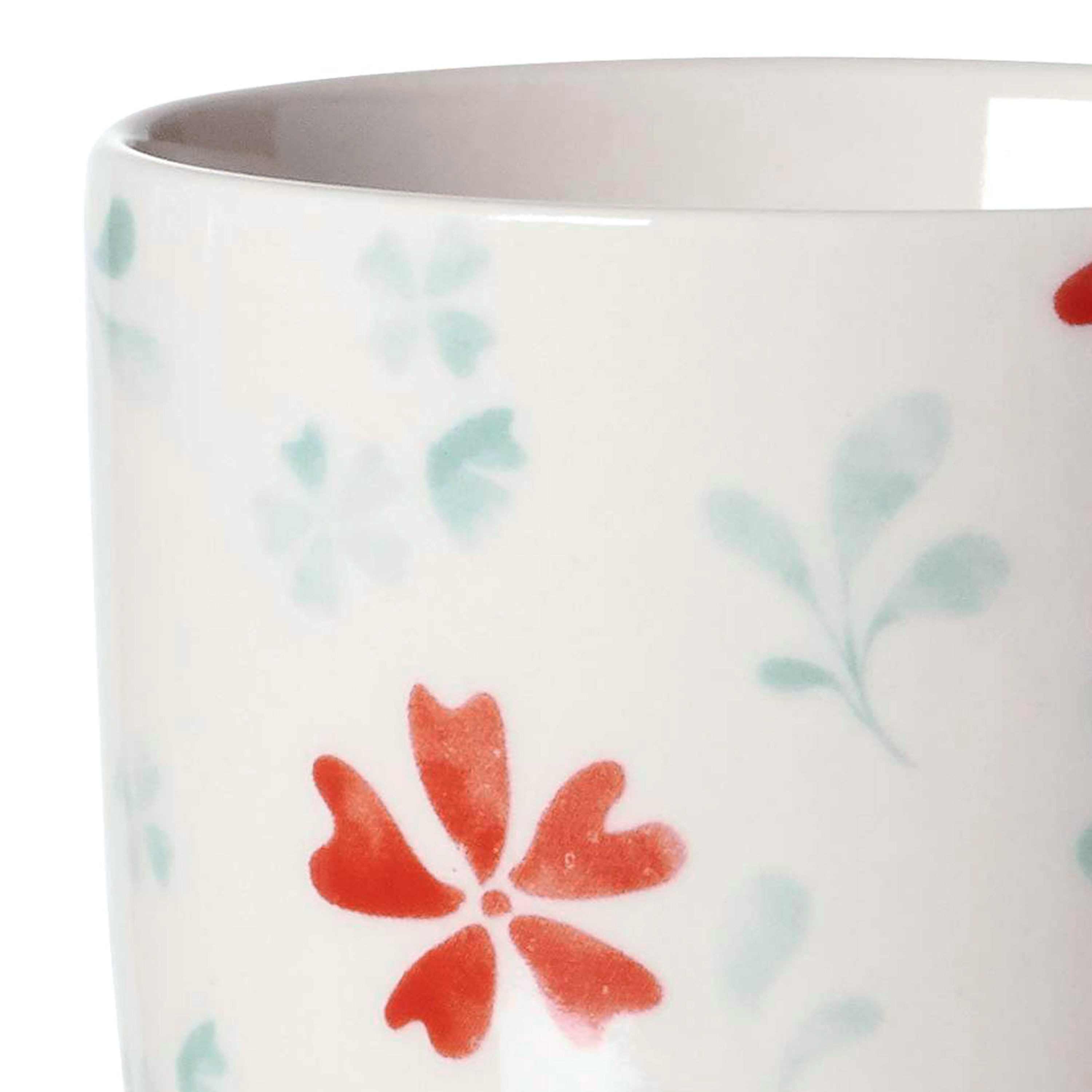 Ritzenhoff & Breker Becher 4er Set Kaffeebecher Blume Türkis Julia Ritzenhoff & Breker - 404319, Porzellan