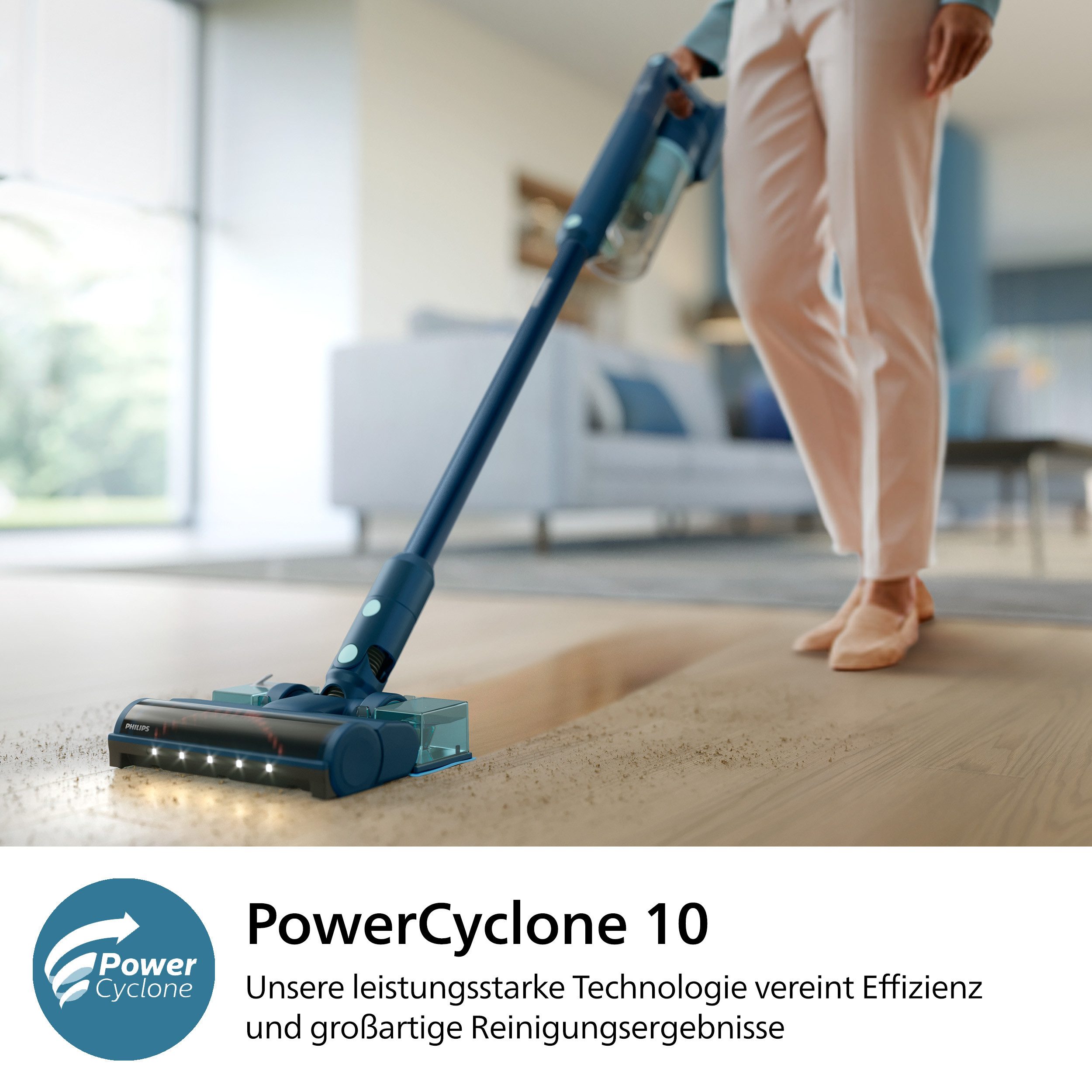 Philips Nass-Trocken-Sauger XC5041/01 5000 Series „Teppichwunder“, 50,4 W, beutellos, mit bis zu 60 Minuten Laufzeit und aufsteckbarem Aqua-Modul