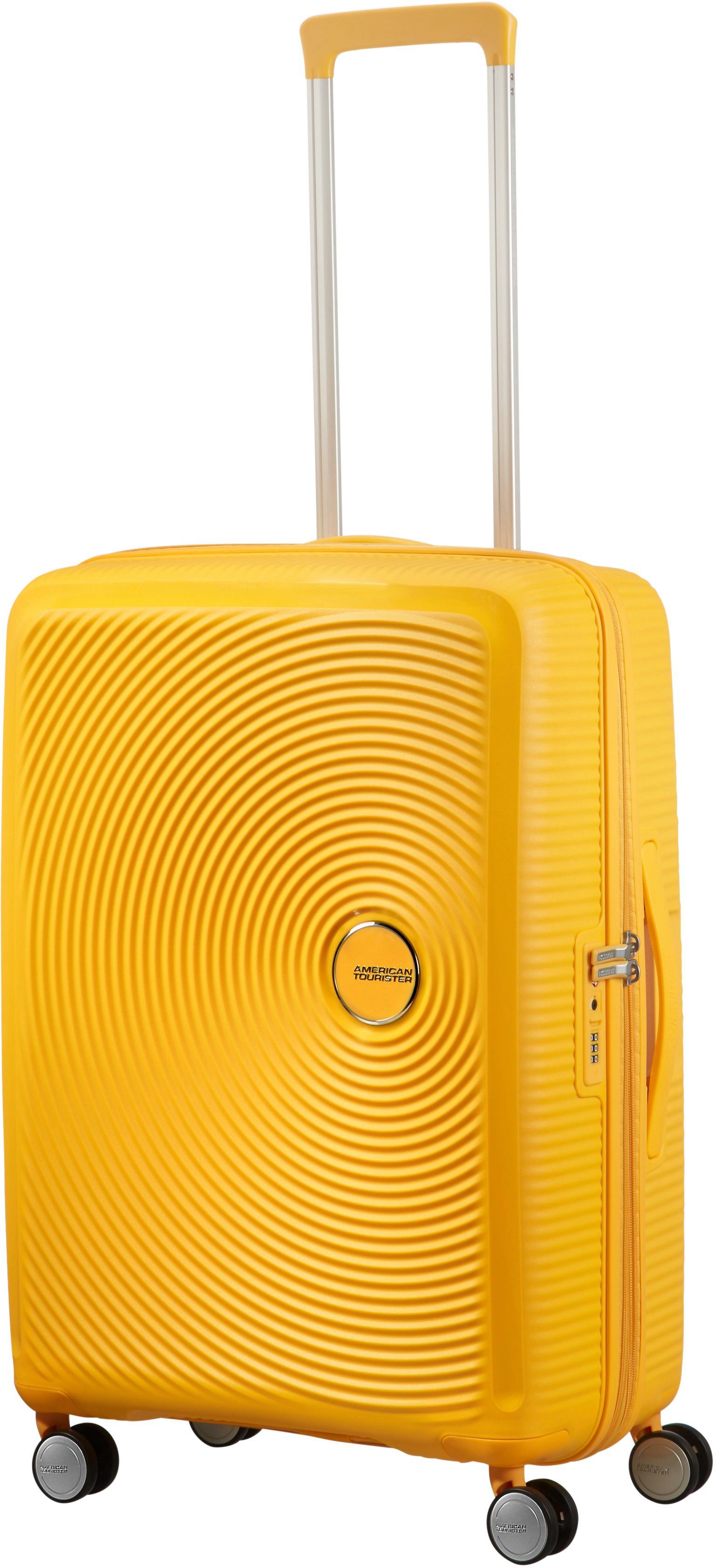 American Tourister® Hartschalen-Trolley Soundbox, Volumenerweiterung Rollen, 4 cm, Golden Yellow 67 mit