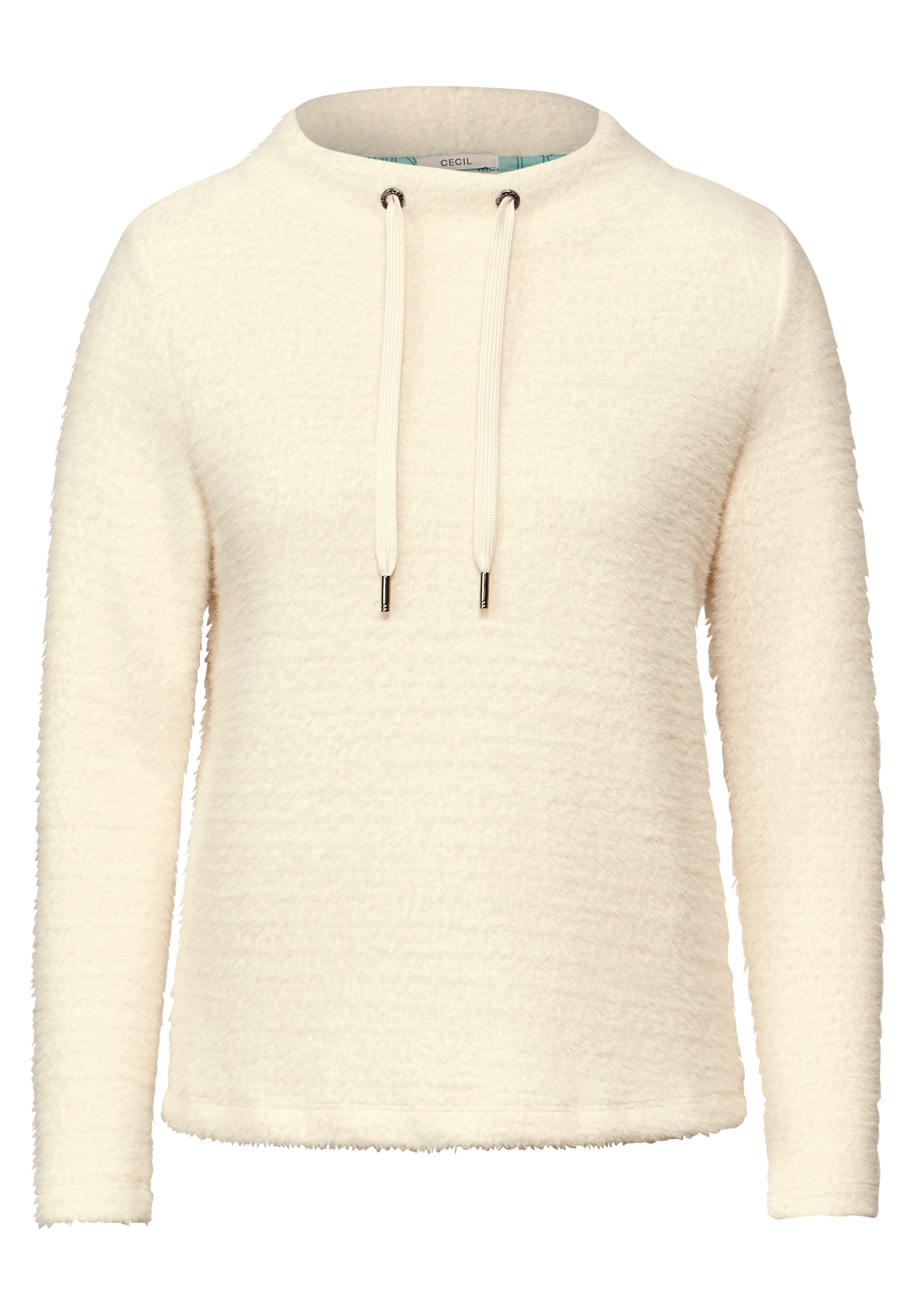 CECIL Langarmshirt im angenehmen Materialmix