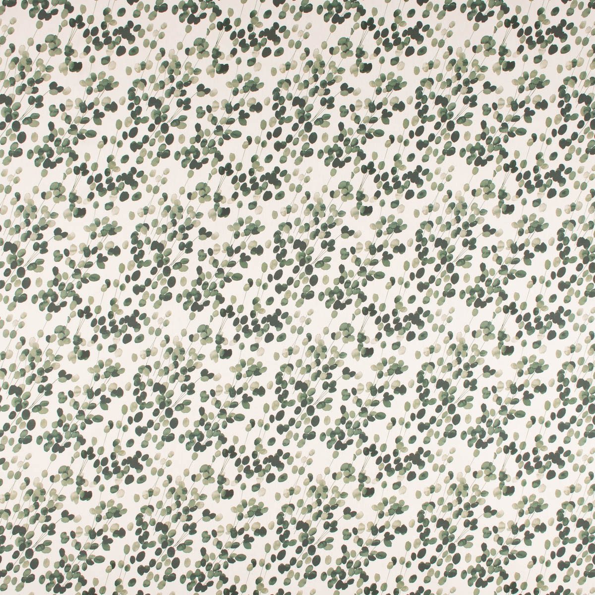 SCHÖNER LEBEN. Tischläufer SCHÖNER LEBEN. Tischläufer Digitaldruck Blätter wollweiß grün, handmade