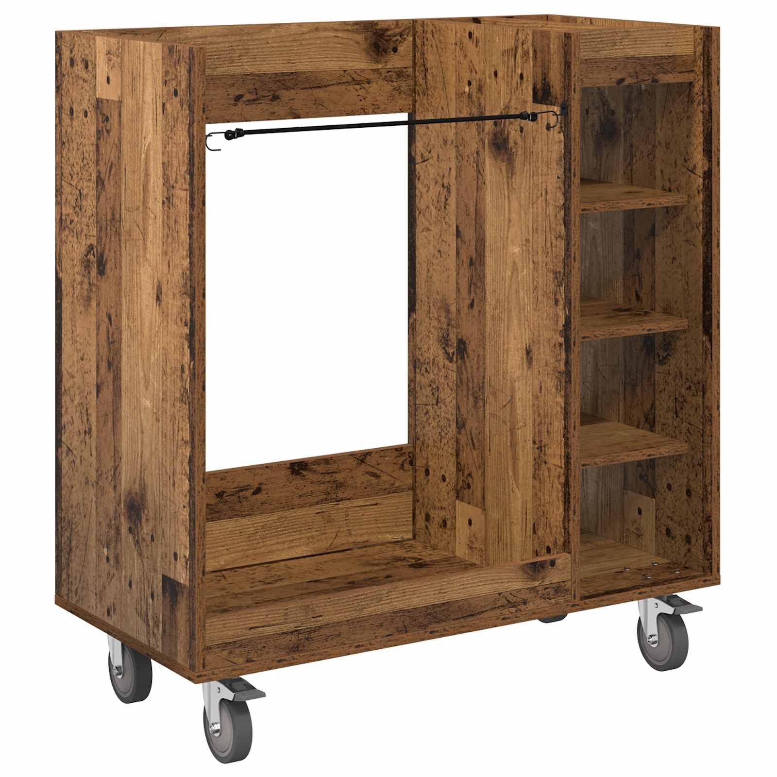 vidaXL Garderoben-Set 90 x 45 x 98 cm Golf Schrank Mit Rad Uni Altholz 65x45x98 cm