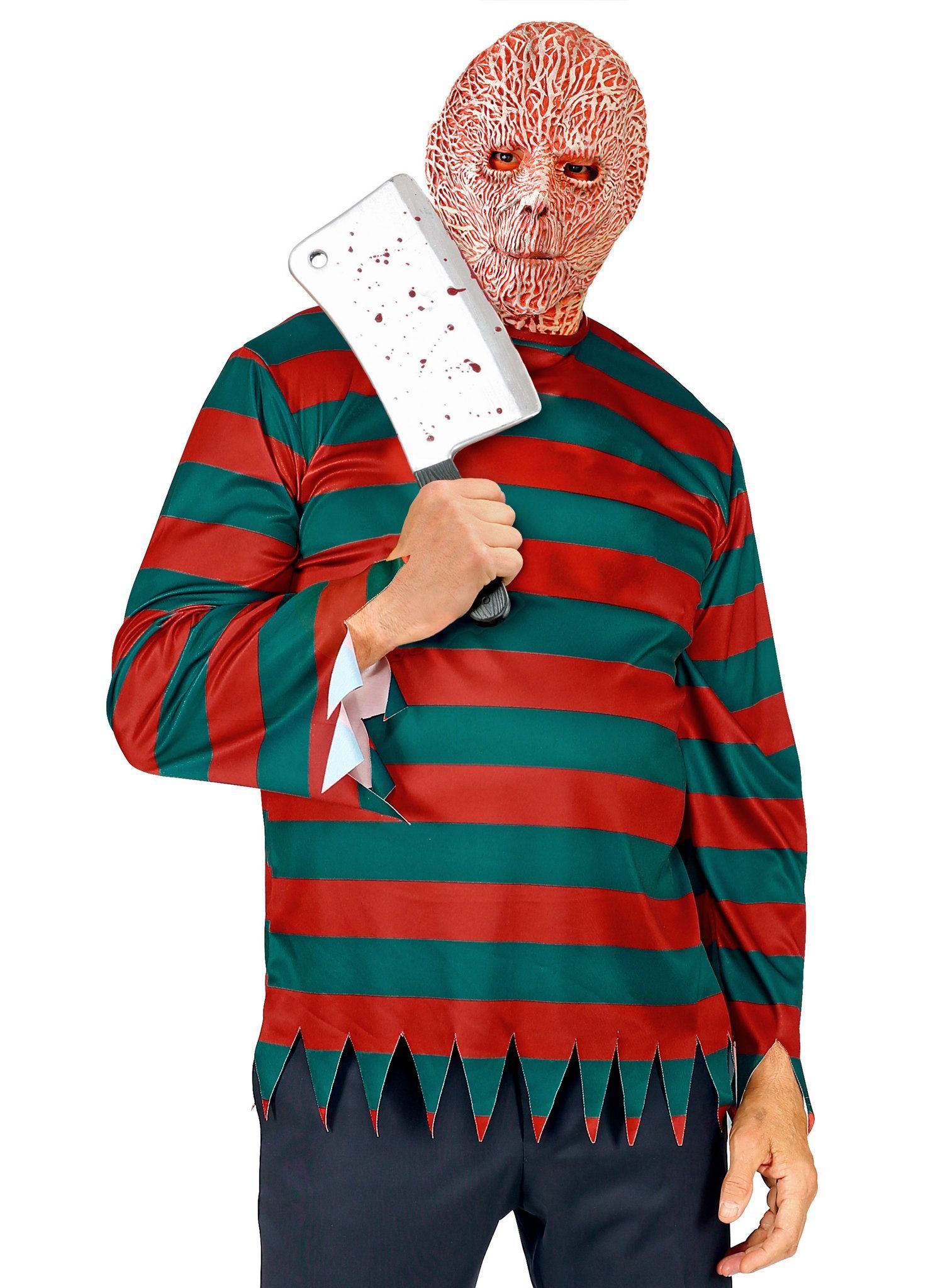 Widdmann Kostüm Nightmare Pullover, Horrorfilm-Pulli mit Wiedererkennungswert