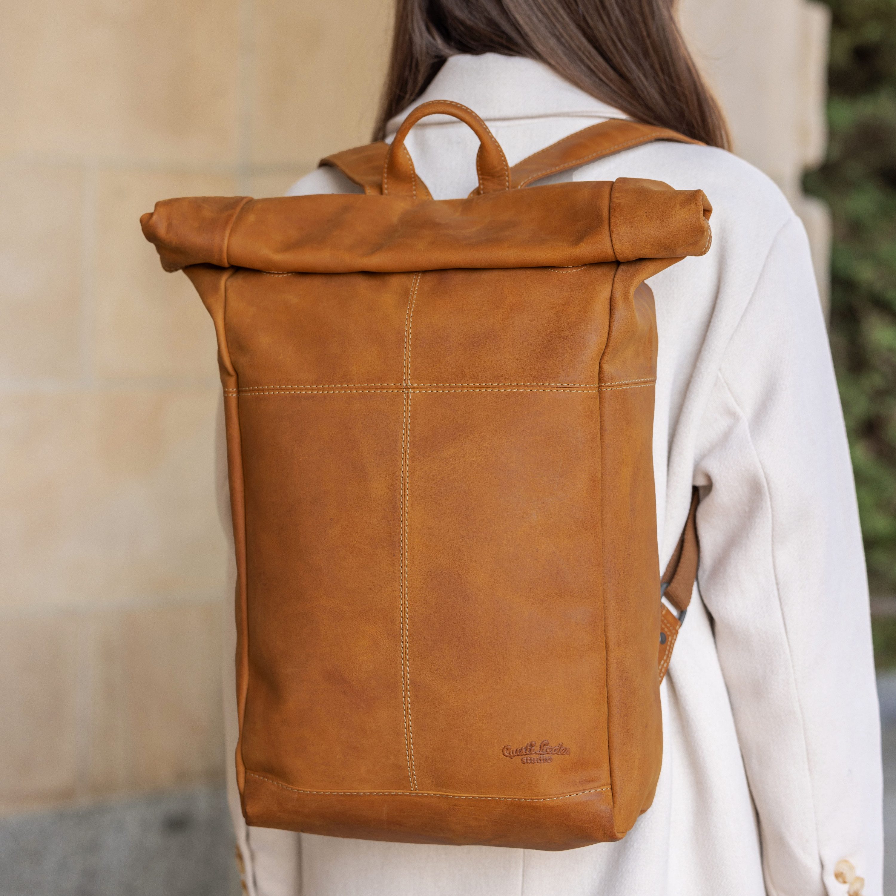 Gusti Leder Cityrucksack Gusti Leder Rolltop Joy (1-tlg)