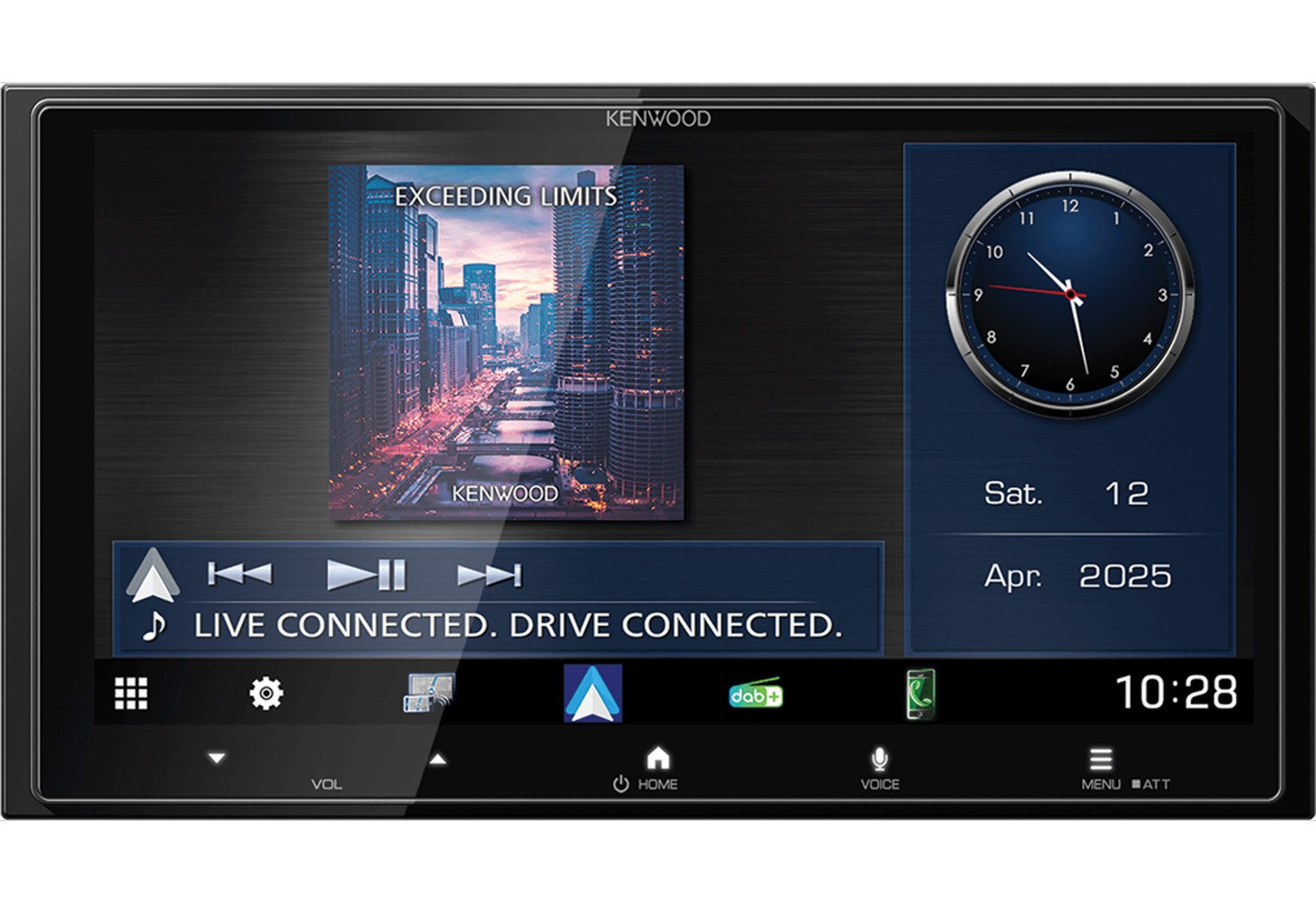 KENWOOD DMX7525DABS 6,92-Zoll 2-DIN Digital Media Receiver mit HD-Display Autoradio