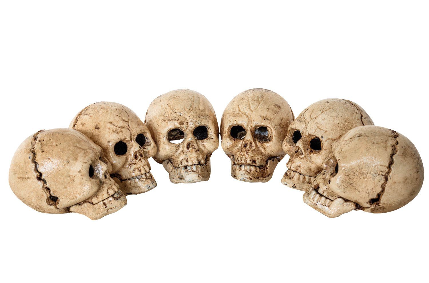 Dekoobjekt 6x Flaschenöffner Totenkopf Bieröffner Figur Öffner Eisen Antik-Stil 7