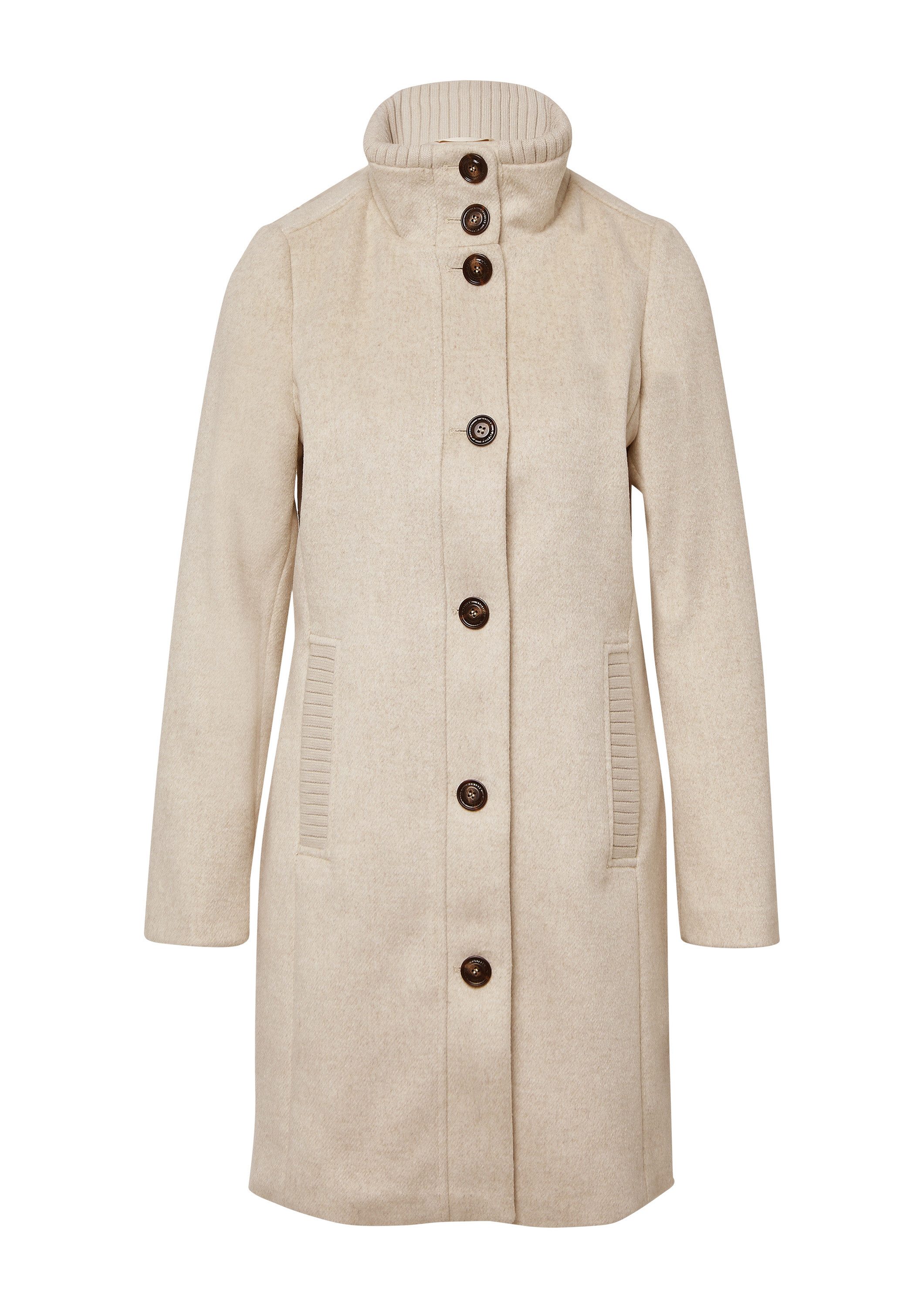 s.Oliver Wintermantel Outdoor-Mantel Kurzer Mantel aus Wollmix mit Knopflei günstig online kaufen