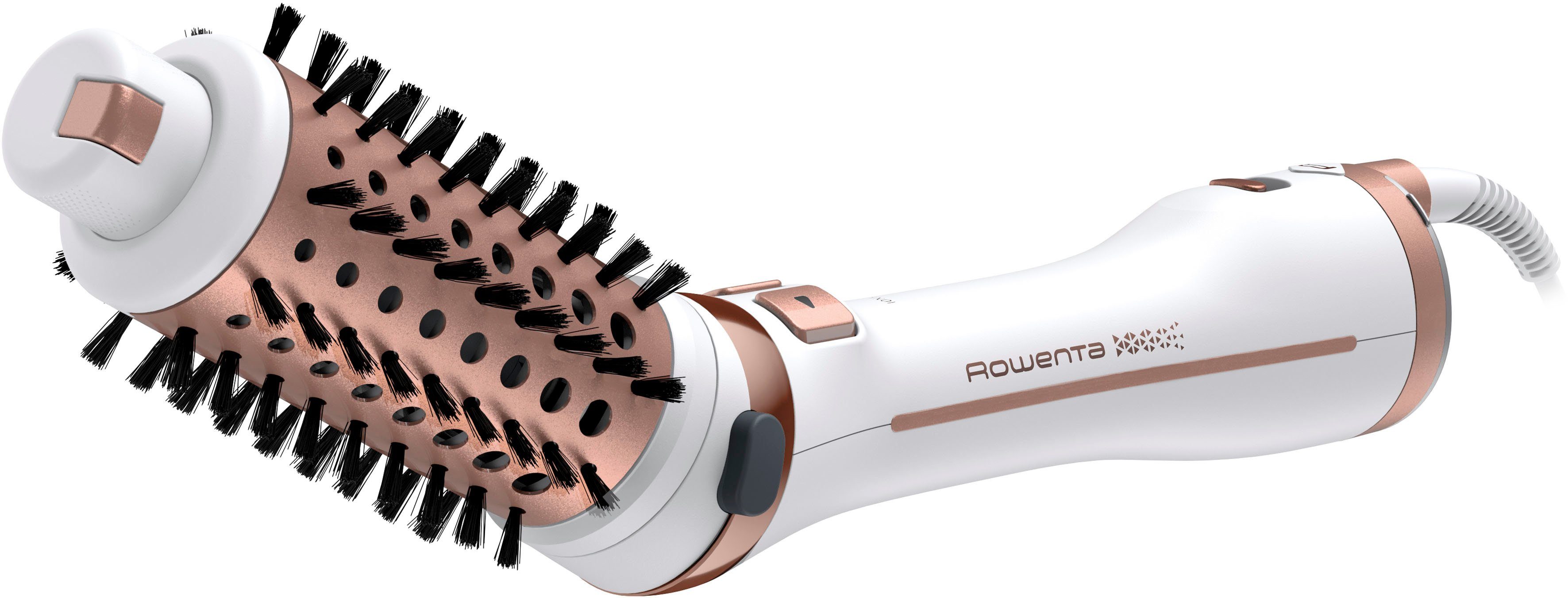 Rowenta Warmluftbürste Brush Activ Ultimate Care, rotierende Warmluftbürste 2 in 1 Styling, Keramikbeschichtung, Ionen-Booster, innovative Flip-Funktion, CF9720 weiß