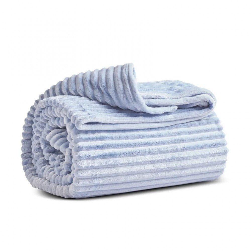 Karaca Tagesdecke Karaca Ruby Stripe, Wellsoft TV-Decke, Blau