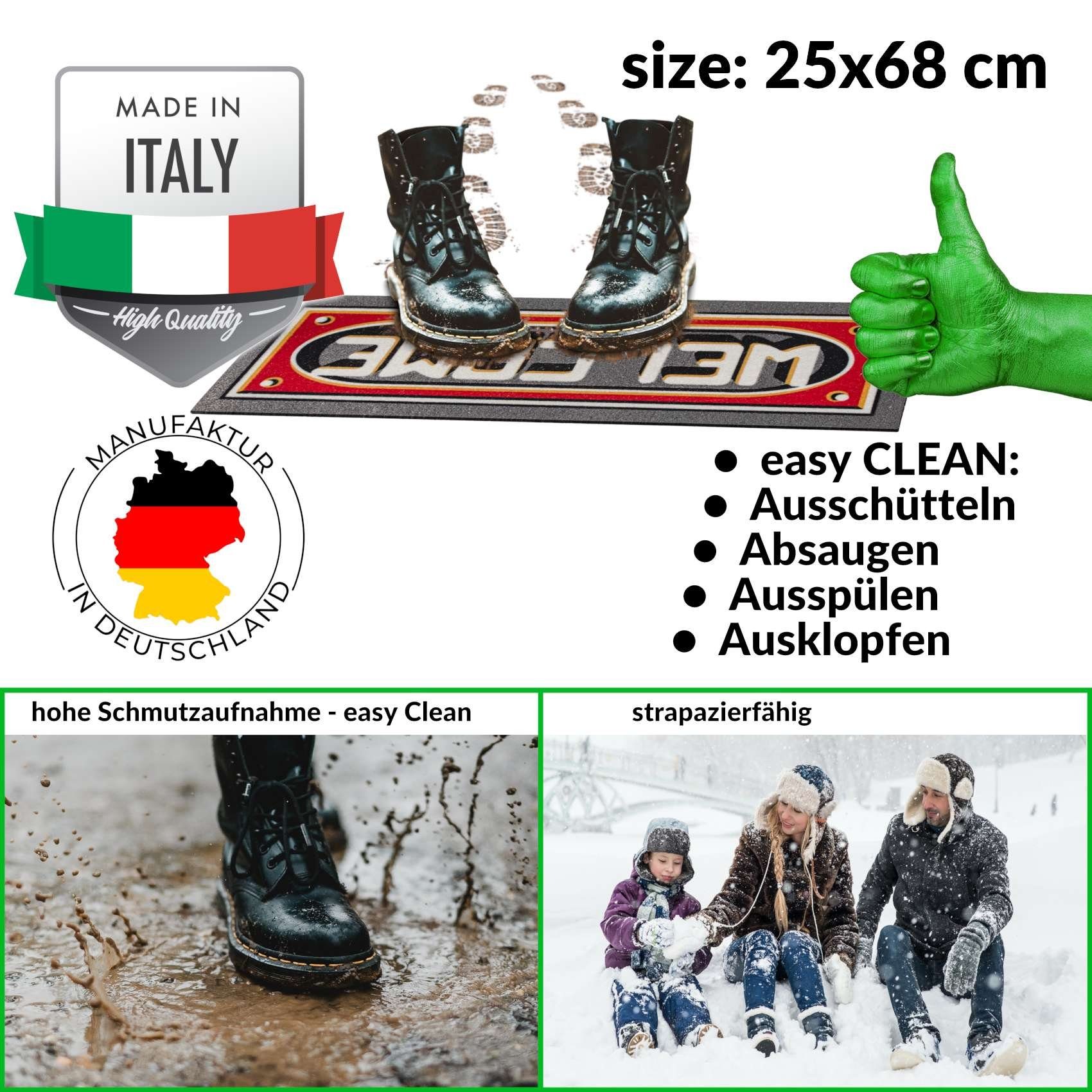ANRO Fußmatte Rutschfeste Gummibasis Türmatte Schmurzfangmatte, günstig online kaufen