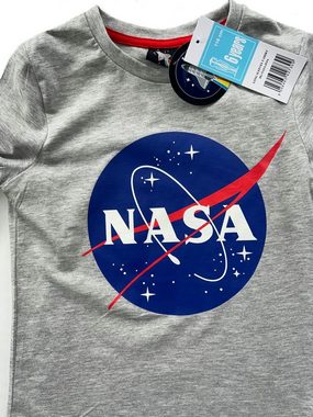 NASA Langarmshirt 2x NASA Langarm T-Shirts Doppelpack Jungen + Mädchen Sweatshirt NASA Logo Druck
