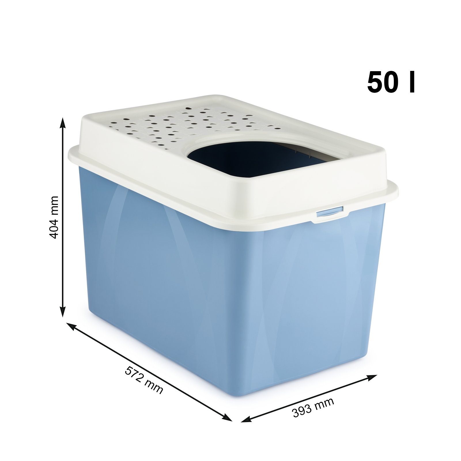 ROTHO Katzentoilette MyPet Eco Berty Katzenklo mit Top-Eingang, Kunststoff (PP recycelt)