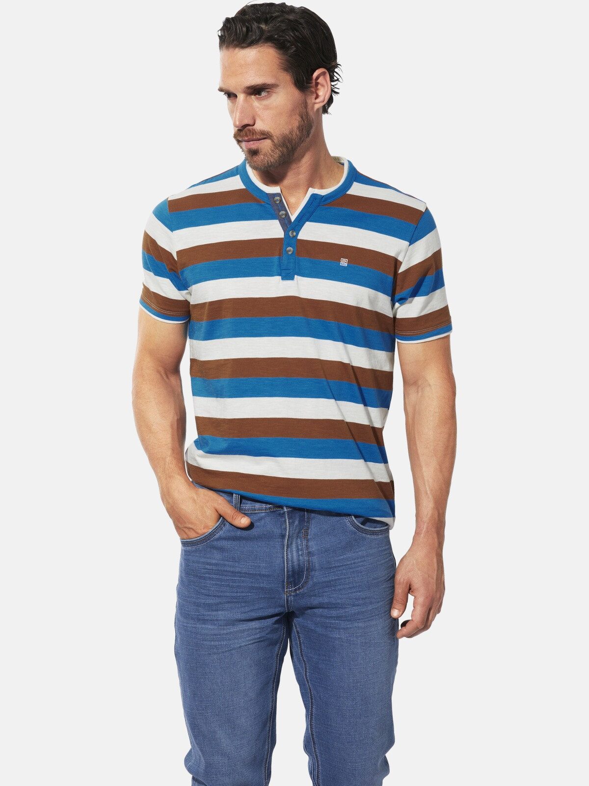 Babista T-Shirt BONAVENT mit Henley-Ausschnitt