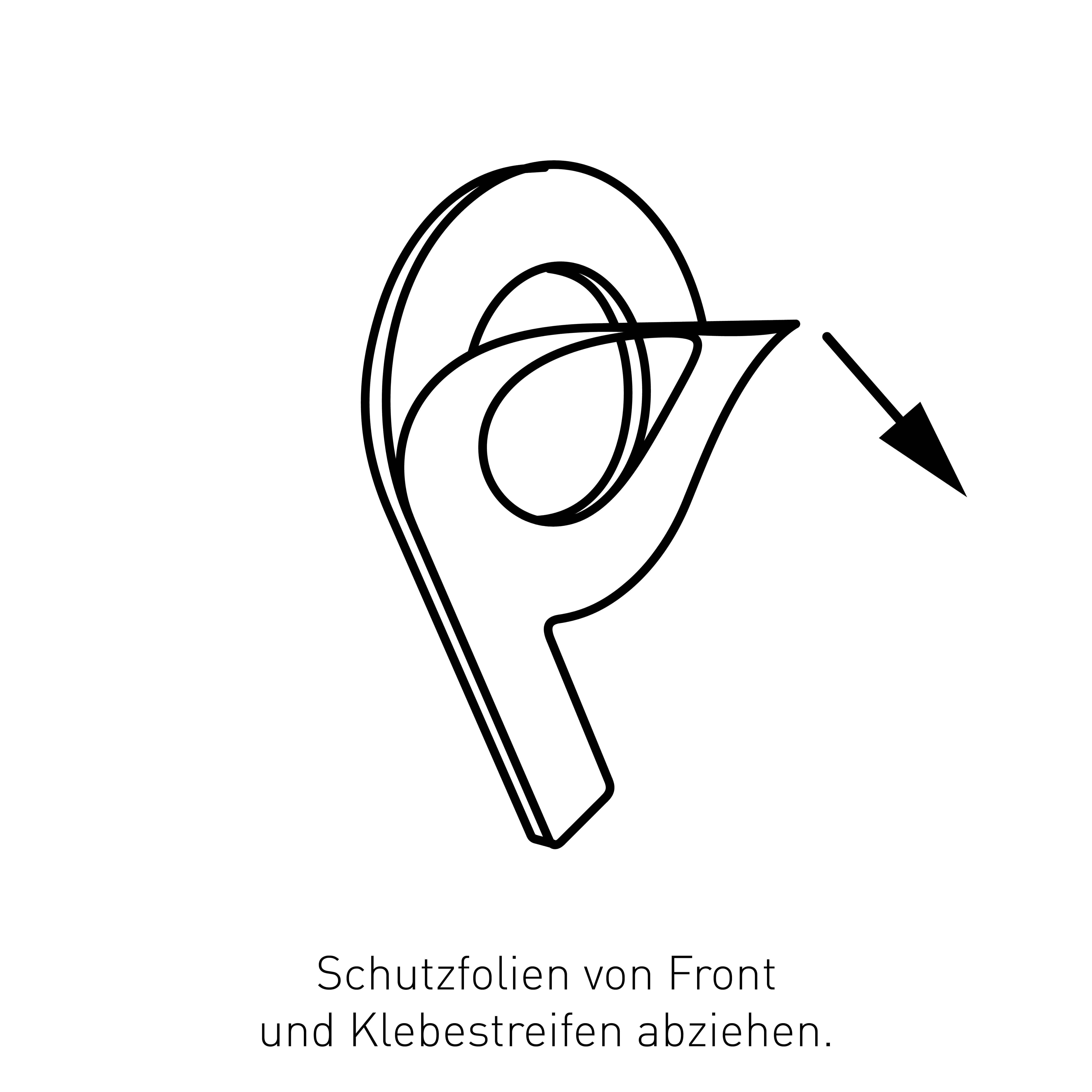 Bravios Briefkasten Selbstklebende Hausnummer "9" - 152 mm in Anthrazit