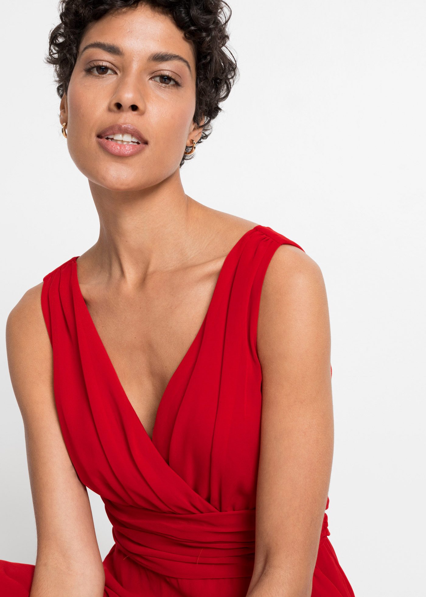 bonprix Chiffonkleid (1-tlg) für Abiball, Festtage und Hochzeiten, aus feinem Chiffon