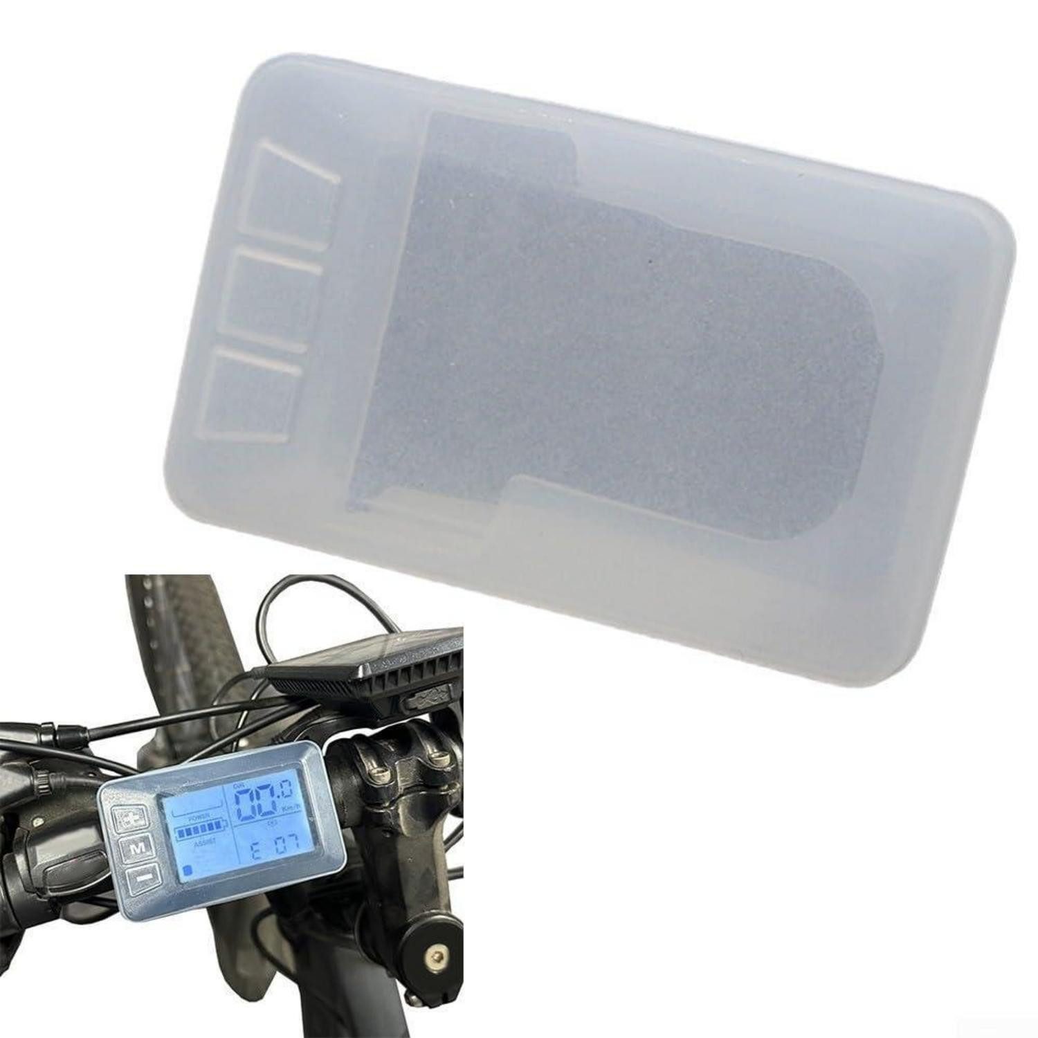 LuxusKollektion Displayschutzfolie E-Bike Display Schutzhülle Silikon 8.3x5cm