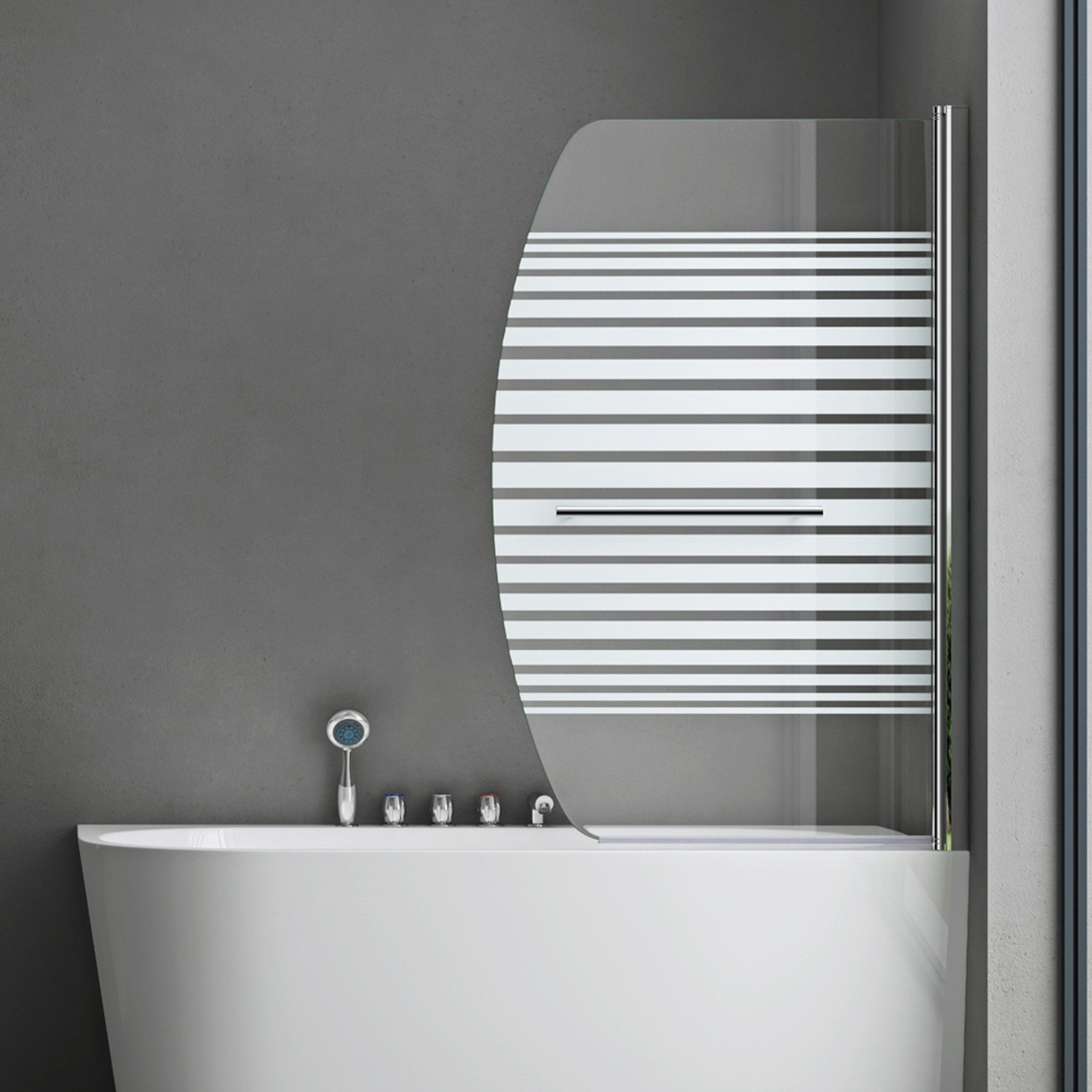 doporro Badewannenaufsatz Duschwand Badewanne Cor112 6mm günstig online kaufen