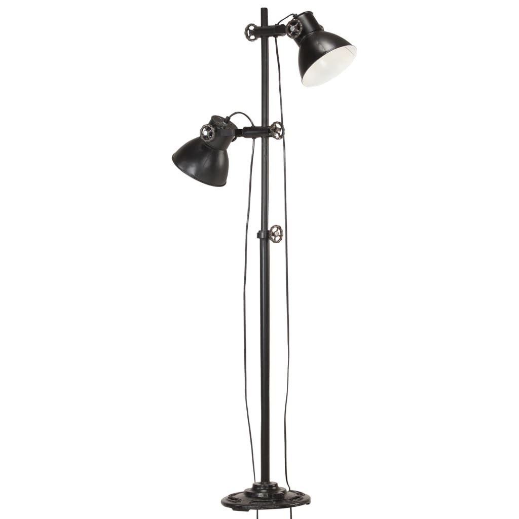 vidaXL Deckenleuchte Stehlampe 2-flammig Schwarz E27 günstig online kaufen