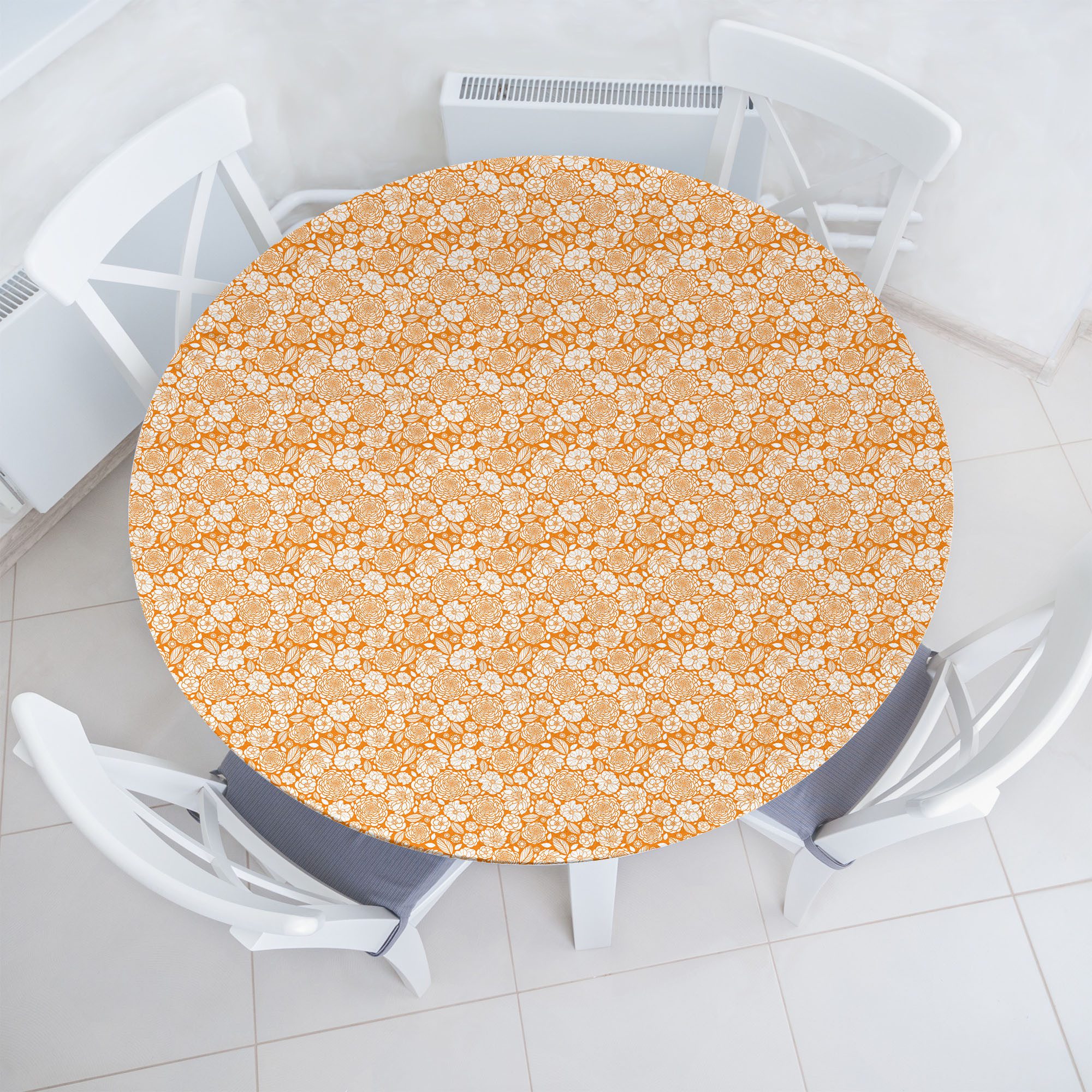 Tischdecke Rundum-elastische Stofftischdecke