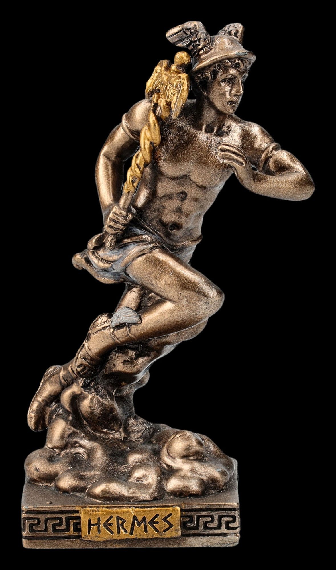 Figuren Shop GmbH Dekofigur Hermes Figur – Griechischer Gott Statue Veronese Mythologie 9 cm Deko