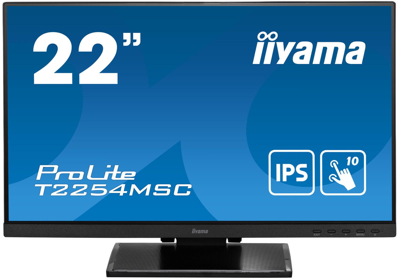 Iiyama iiyama ProLite T2254MSC-B1AG TFT-Monitor (1920 x 1080, 4 ms Reaktionszeit, 60 Hz, IPS Panel)