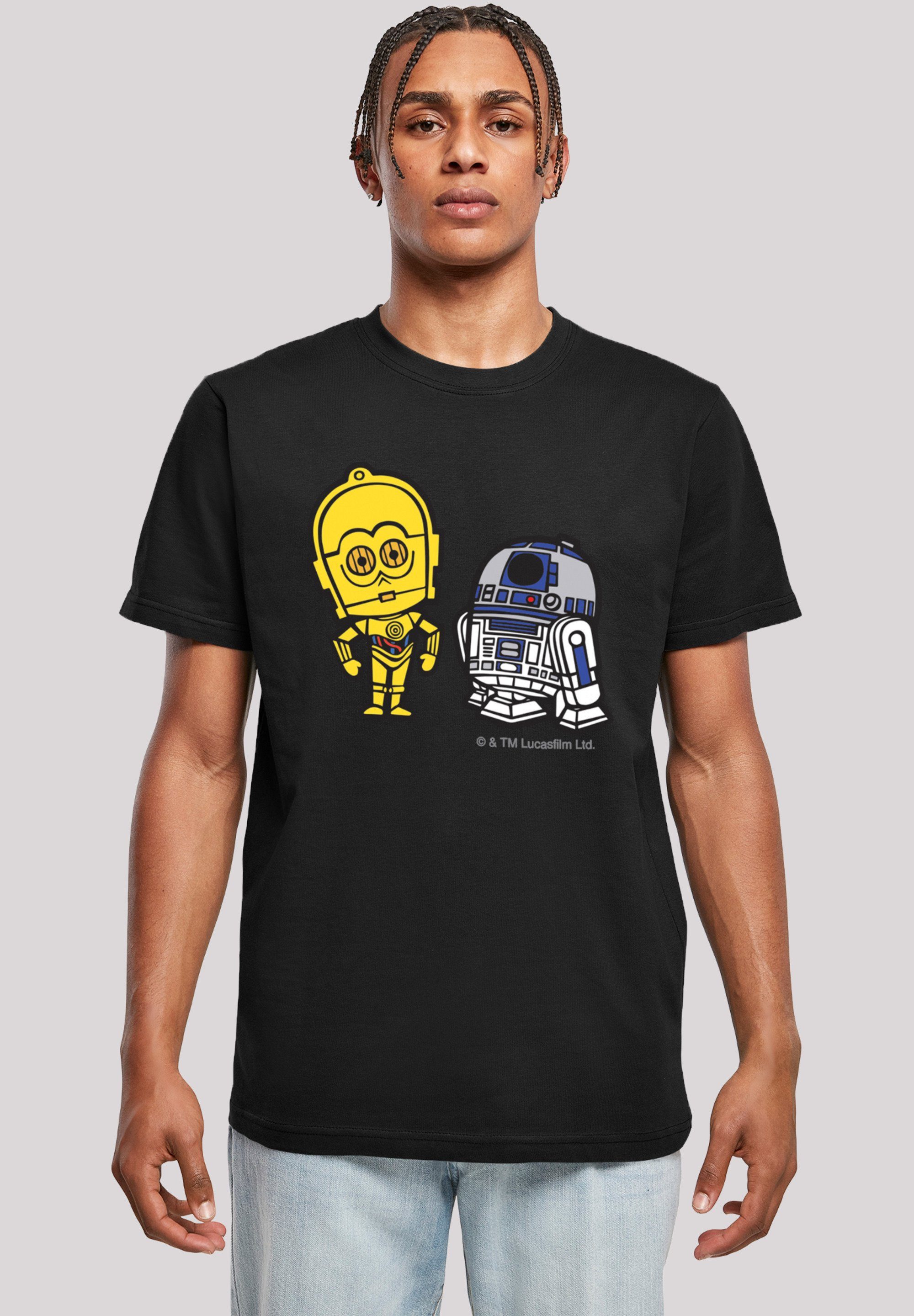 F4NT4STIC T-Shirt Star Wars Resistance Droids Chest Print Herren,Premium Merch,Regular-Fit,Basic,Bedruckt