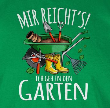Shirtracer T-Shirt Mir reicht's ich geh in den Garten - Gartenarbeit & Gärtnern - weiß Hobby Outfit